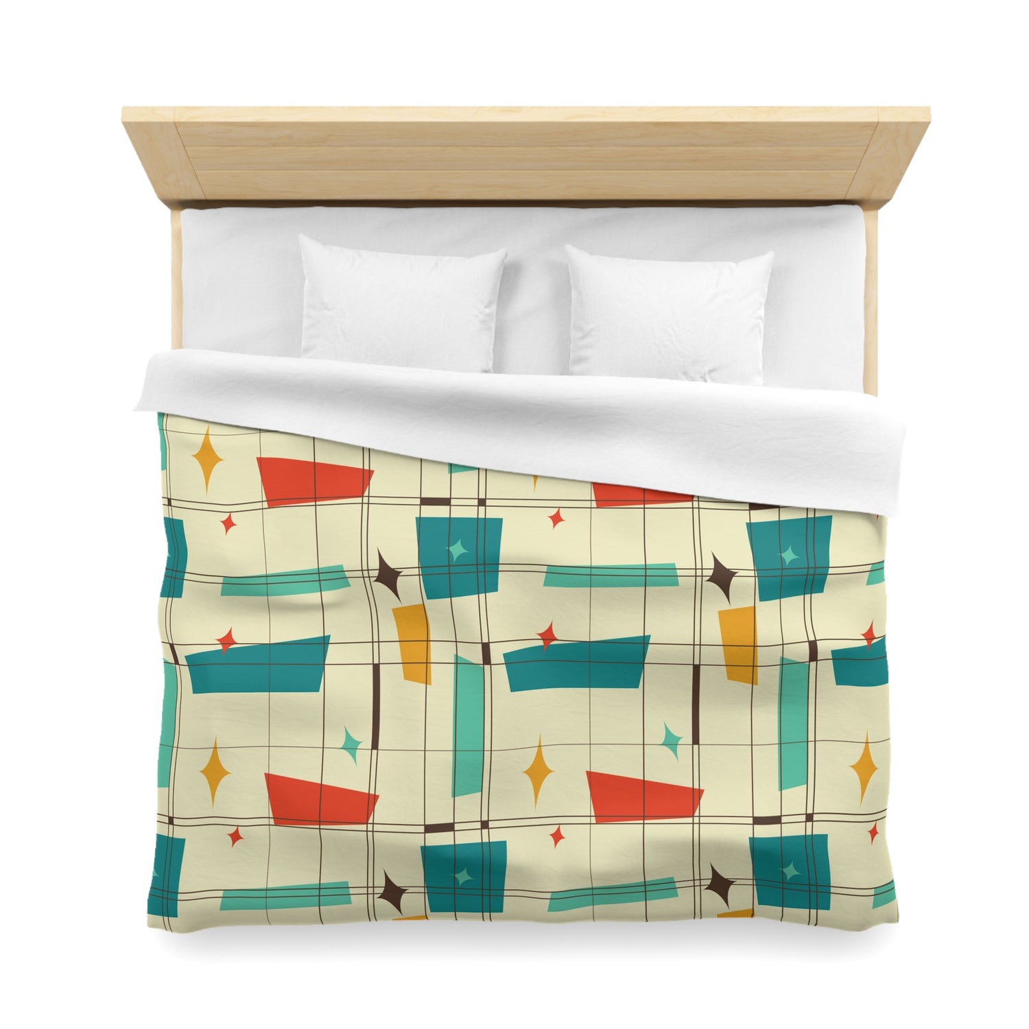 Mid Century Modern Atomic 50s Duvet Cover - Mid Century Modern Gal