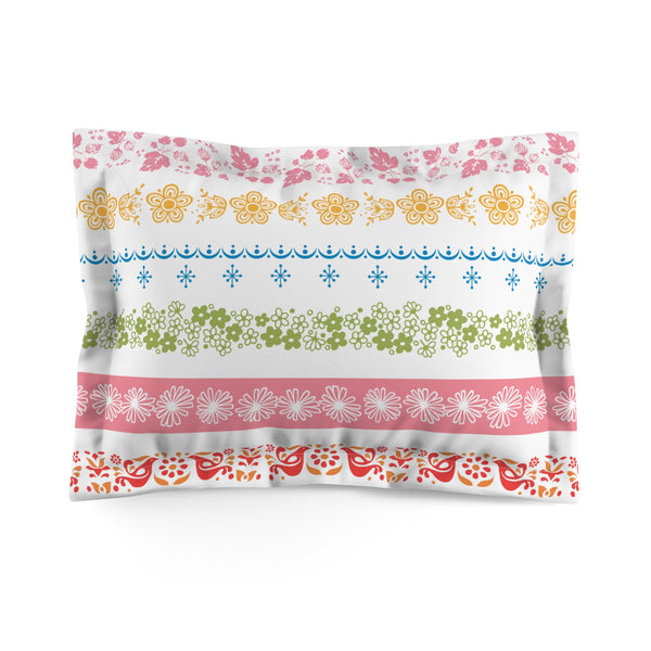Pyrex Lover Collector Pillow Sham Mid Mod Retro Bedding