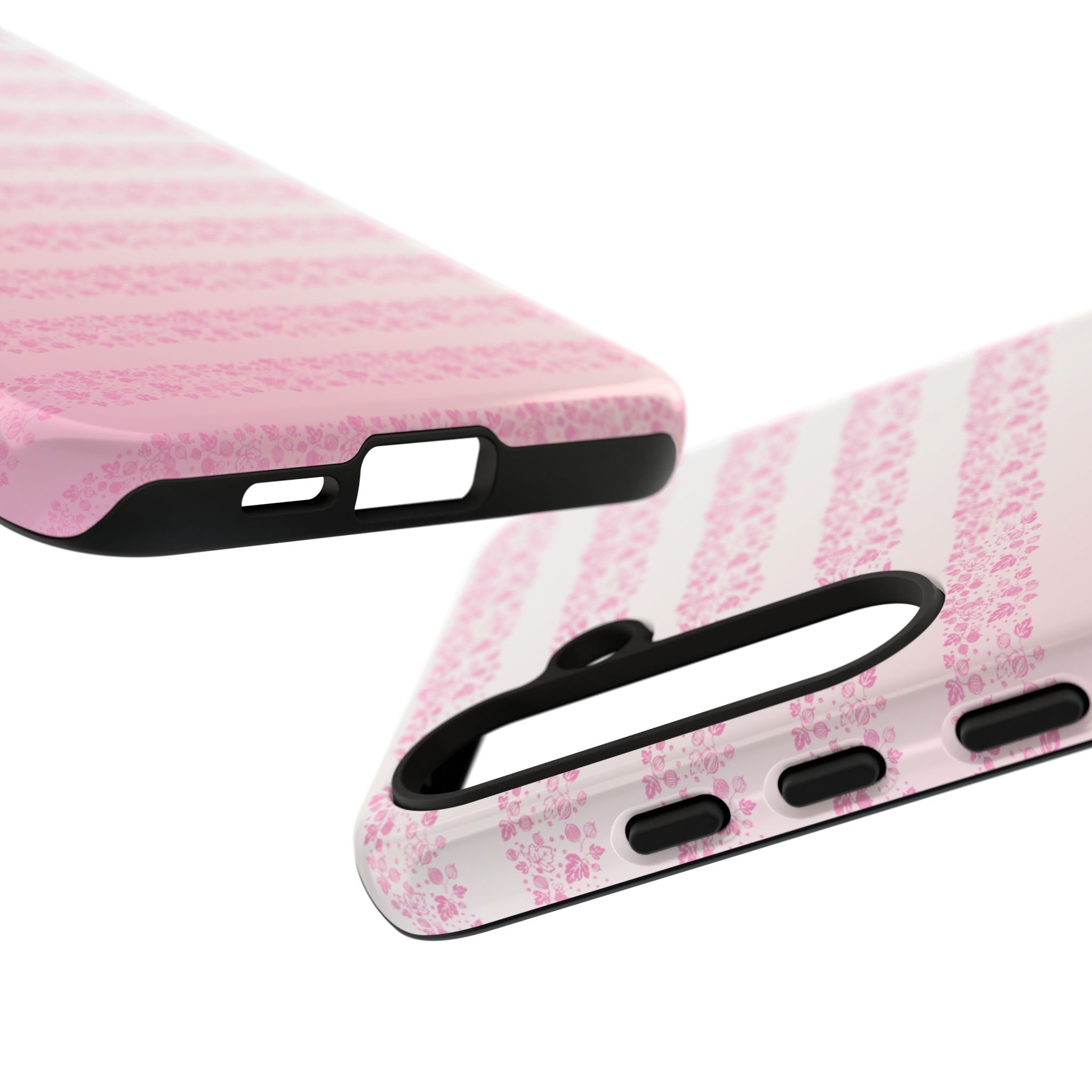 Pink Pyrex Gooseberry Striped Phone Case, Stylish Phone Cover, Tough Protective Case, Cute Cell Phone Case, Trending Gift for Her