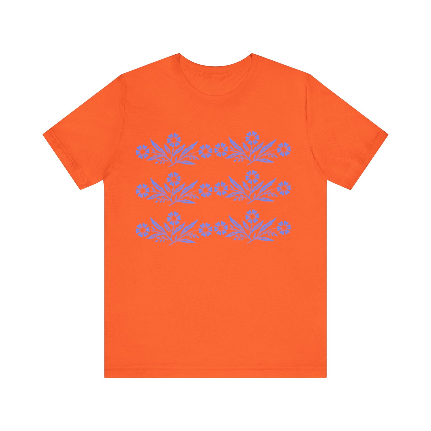 Vintage Corning Ware Inspired Blue Cornflower Retro Mod Tee - Mid Century Modern Gal
