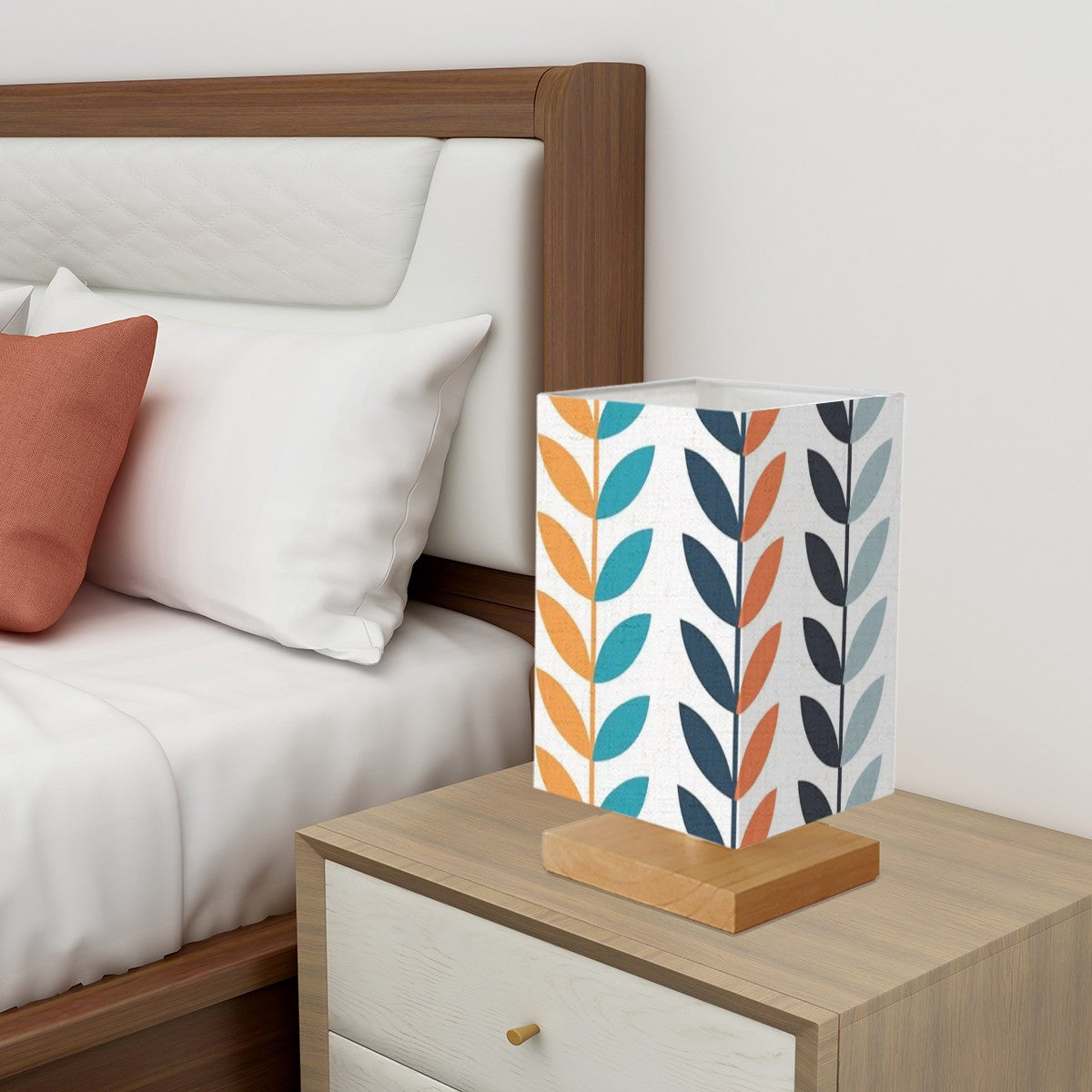 Scandinavian Modern Danish Designed Mid Mod Square Table Lamp - Mid Century Modern Gal