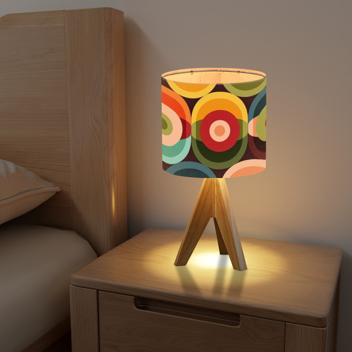 Mid Mod Retro Groovy Orb Side Table, Office Tripod Table Lamp - Mid Century Modern Gal