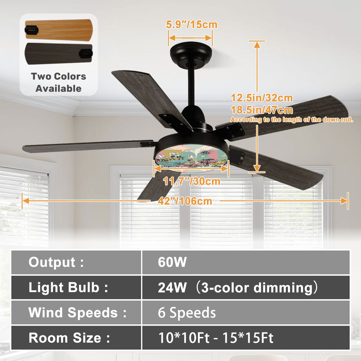Cozy Cat Den Atomic Cats Lounging Kitschy Mid Century Modern Ceiling Fan With Light - Mid Century Modern Gal