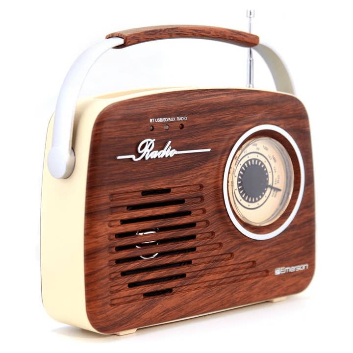 Wholesale Emerson Portable Retro Radio with Rechargeable Battery