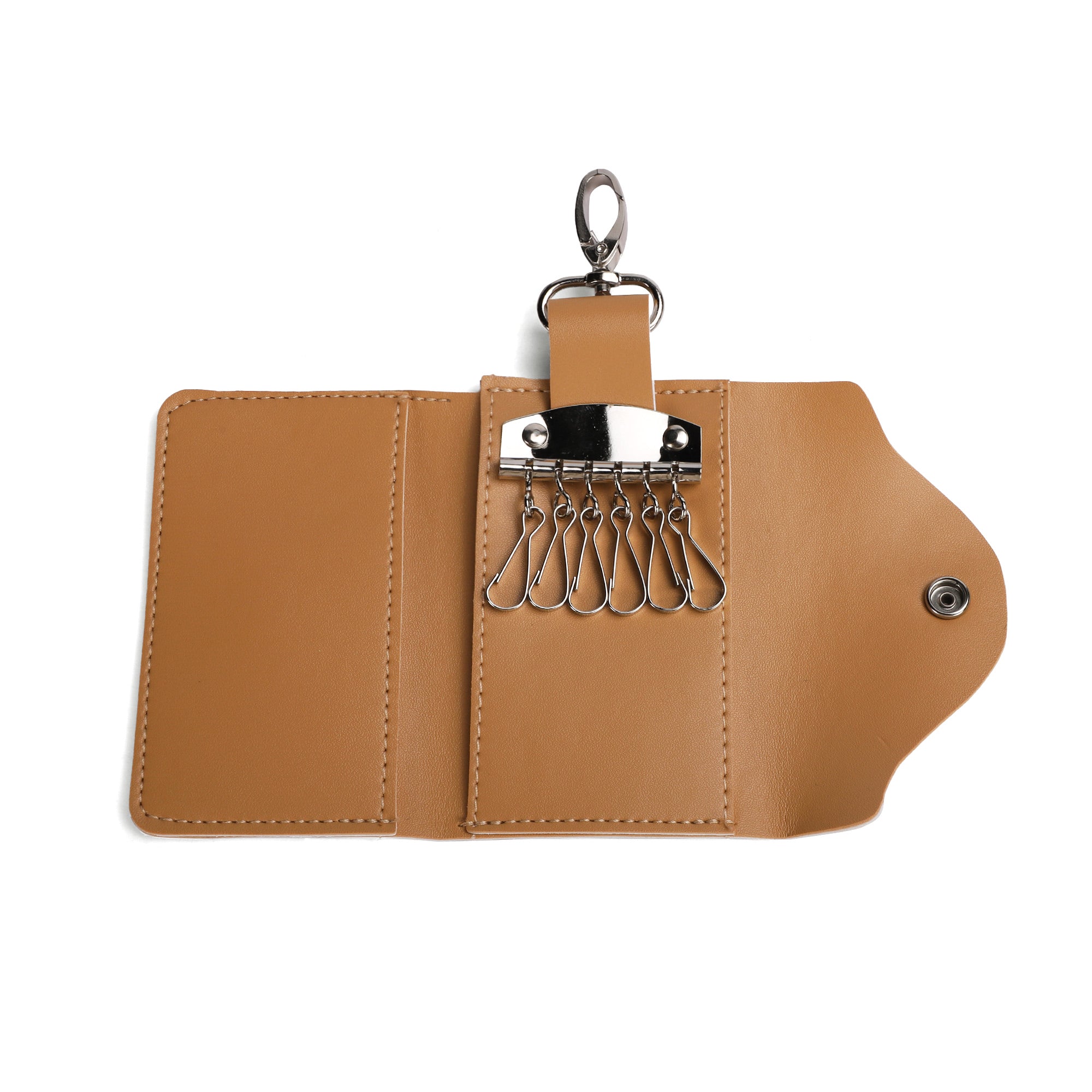 Cute Atomic Cat, Key Chain Pocket Purse Key Chain Holder - Mid Century Modern Gal