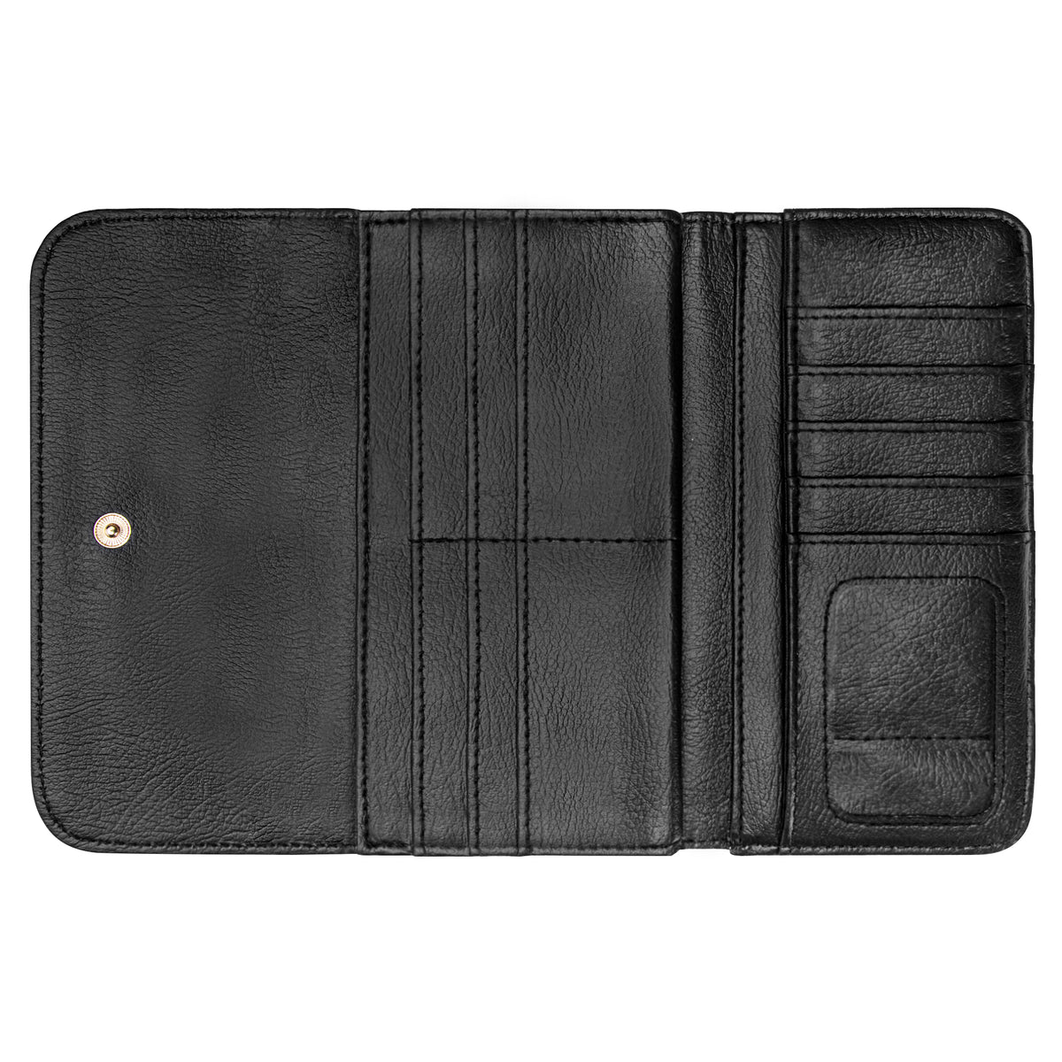 Atomic Cocktail Hour, Mid Mod Gal Kitschy Fun Trifold Wallet - Mid Century Modern Gal
