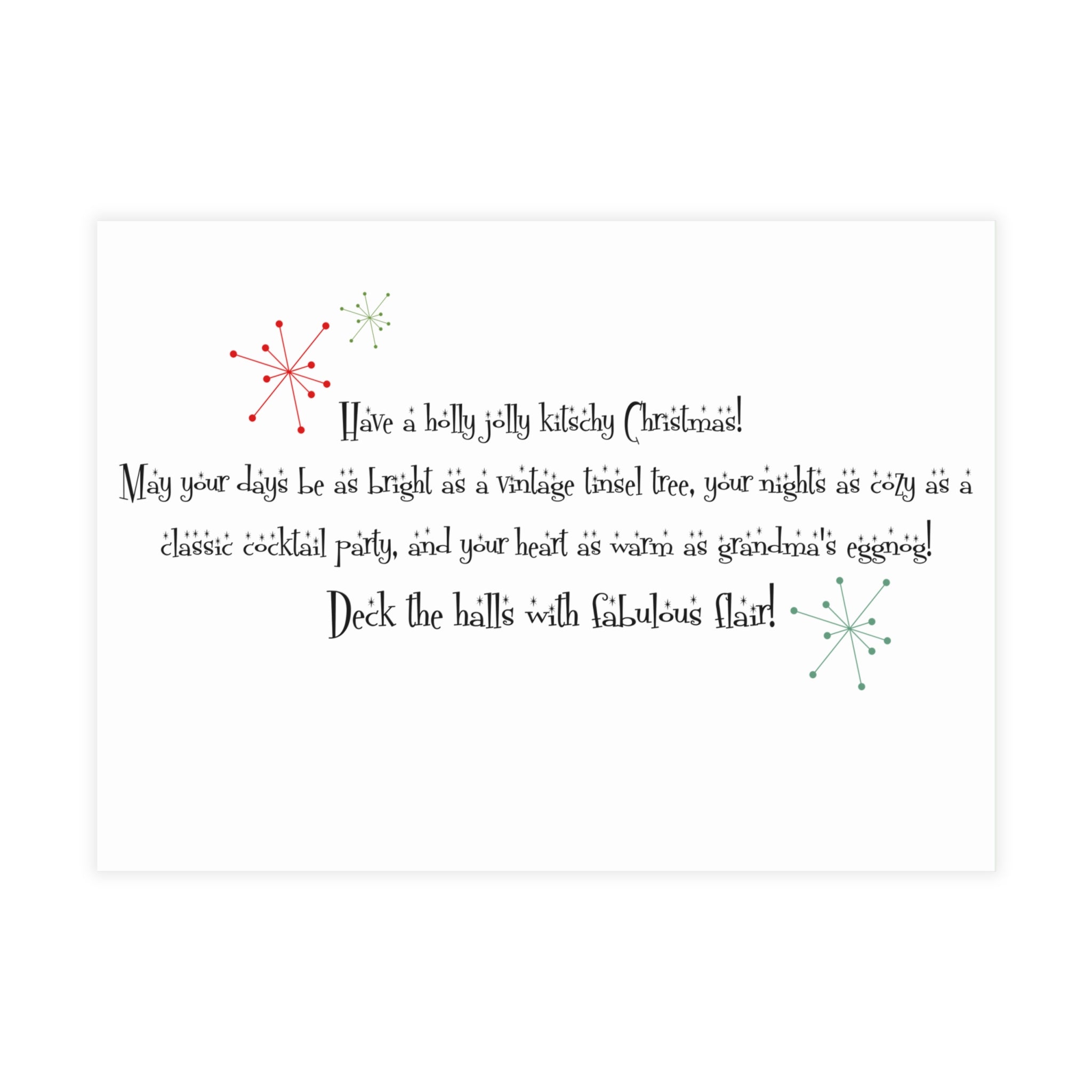 Holiday Blue Toile, Kitschy 50s Holiday Greeting Postcard Bundles - Mid Century Modern Gal