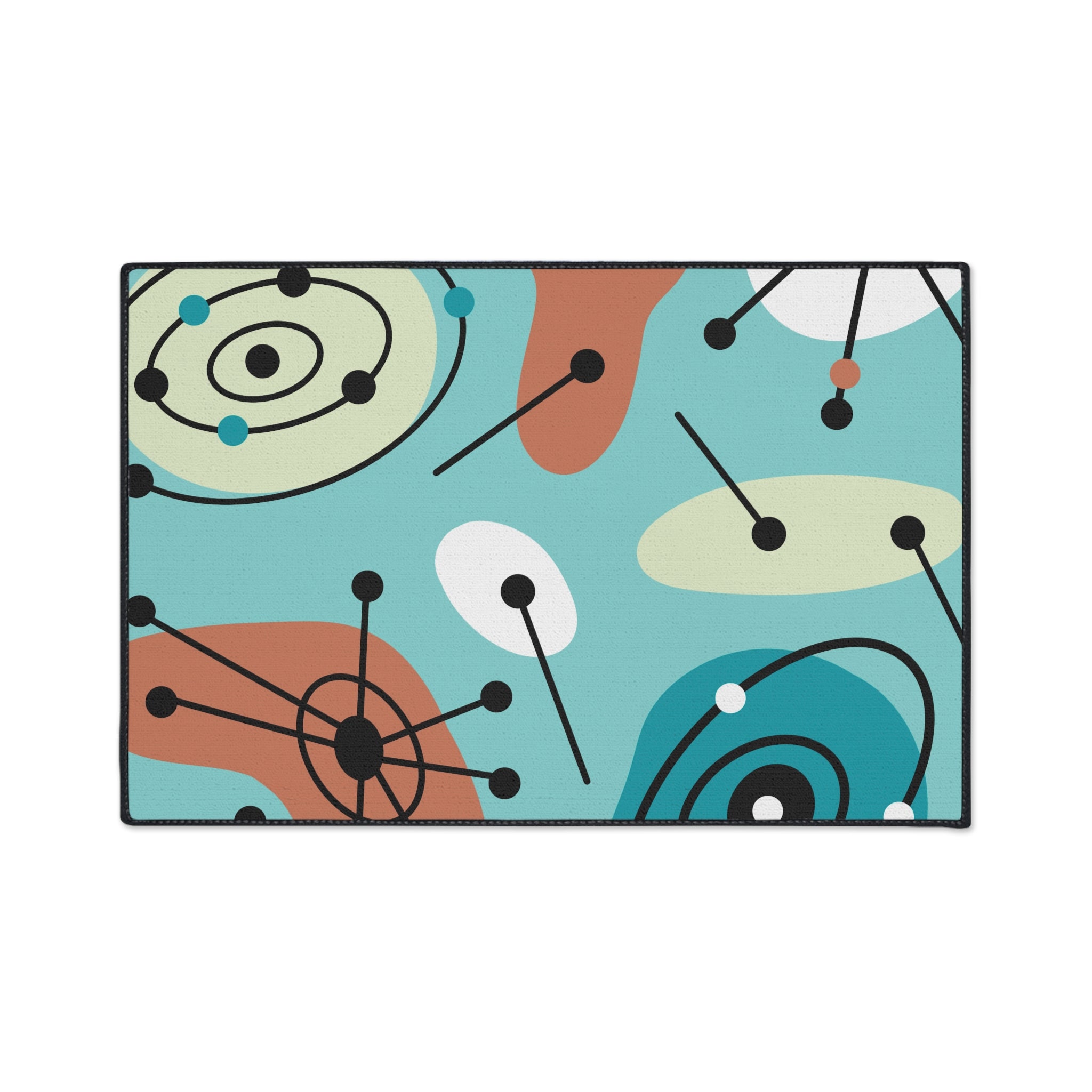 Geometric Art Heavy Duty Floor Mat - Modern Home Decor - Mid Century Modern Gal