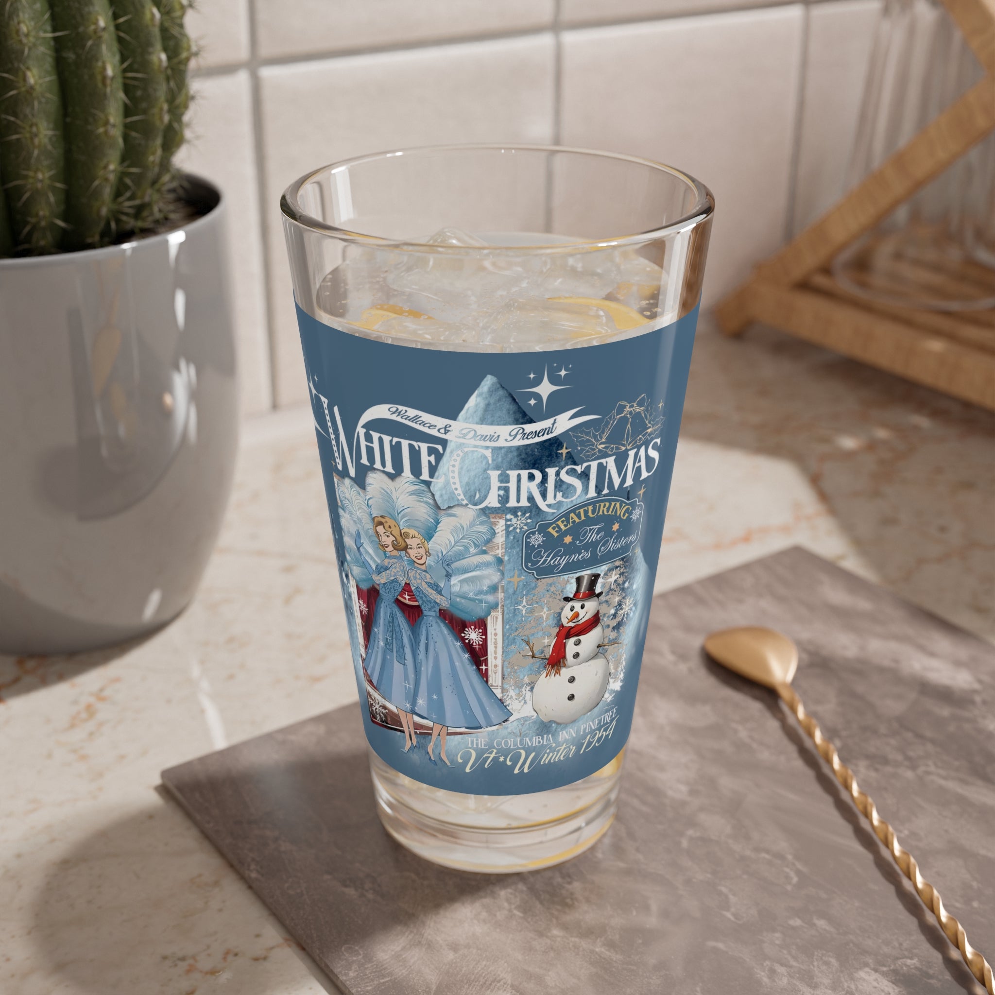 Wallace And Davis, Sister Sister, White Christmas 50s Kitsch Mod Barware For The Holiday - Mid Century Modern Gal