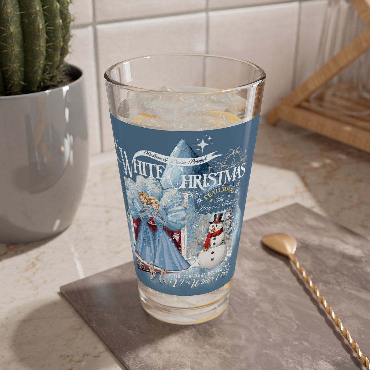 Wallace And Davis, Sister Sister, White Christmas 50s Kitsch Mod Barware For The Holiday - Mid Century Modern Gal