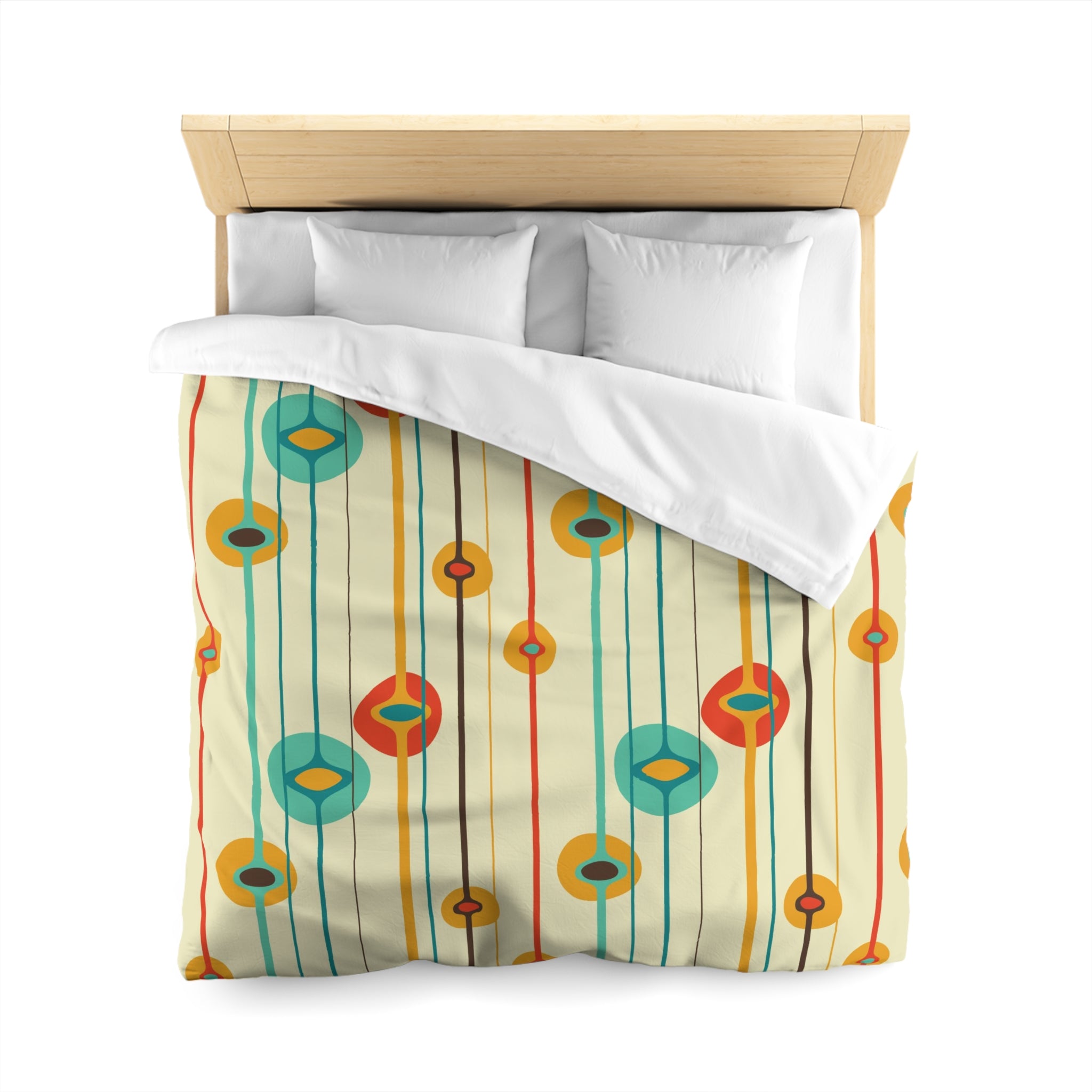 Mid Century Modern Googie Designed Atomic 50s Bedding Duvet Cover - Mid Century Modern Gal