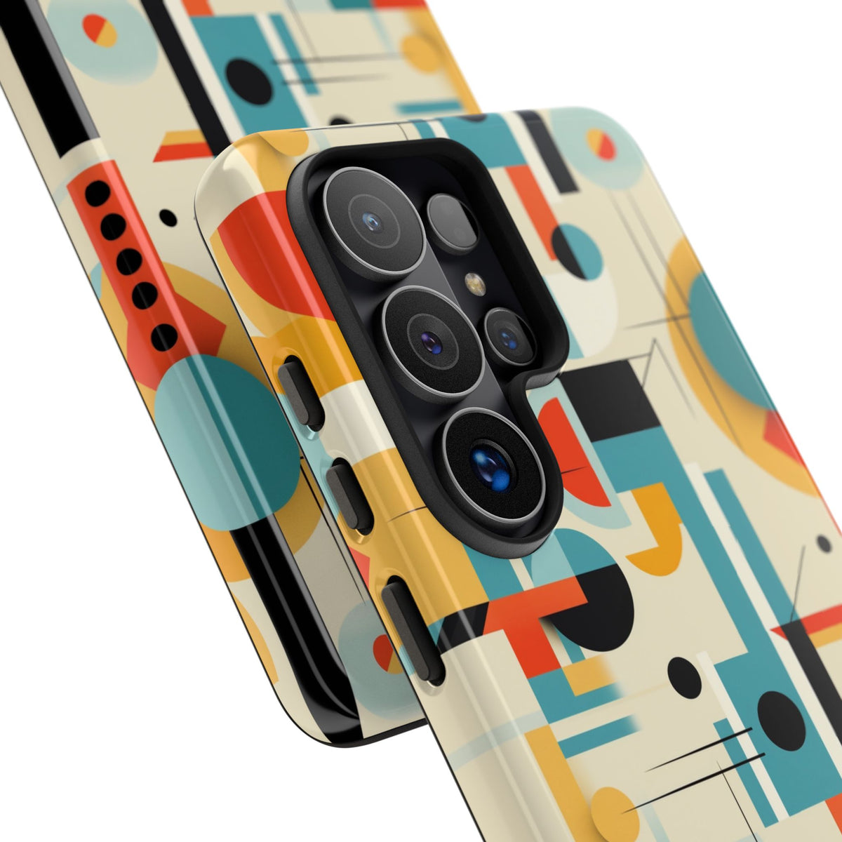 Bauhaus Designed Mid Mod Geometric Groovy Smart Phone, iPhone, Samsung, Pixel Compatible Tough Cases