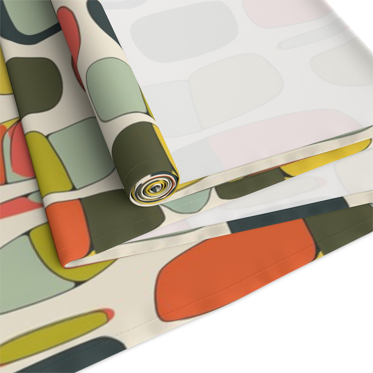 Mid Century Modern Geometric Bold Colorful MCM Table Runner - Mid Century Modern Gal