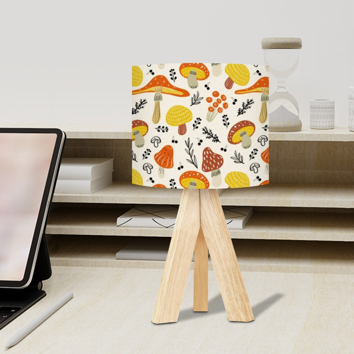 Groovy Mushroom Mid Century Modern Tripod Table Lamp - Mid Century Modern Gal