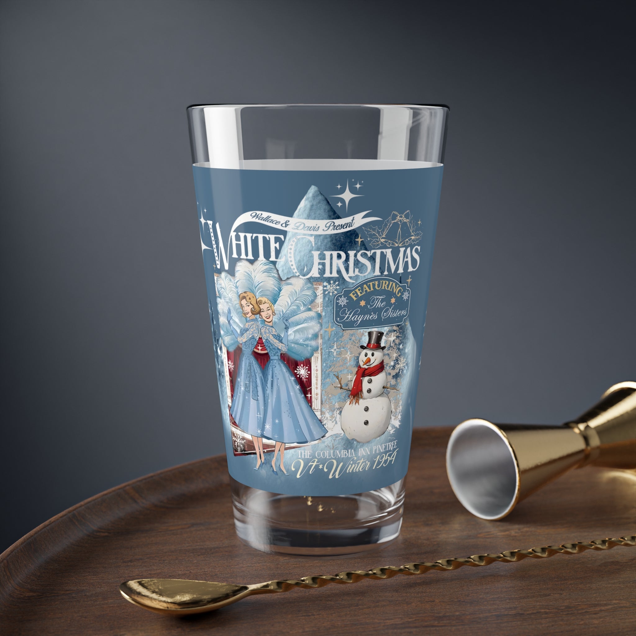 Wallace And Davis, Sister Sister, White Christmas 50s Kitsch Mod Barware For The Holiday - Mid Century Modern Gal