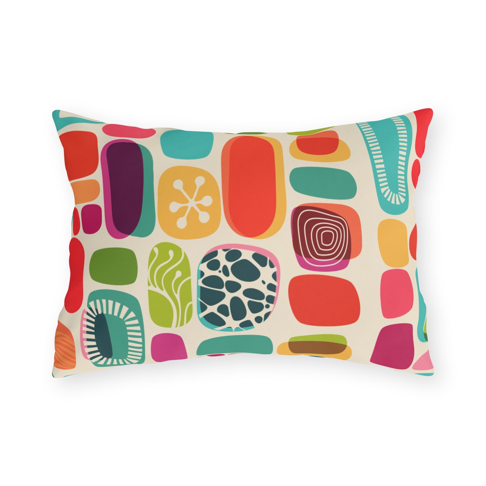 Mid Century Modern Amoeba Designed, Outdoor Garden Pillows - Mid Century Modern Gal