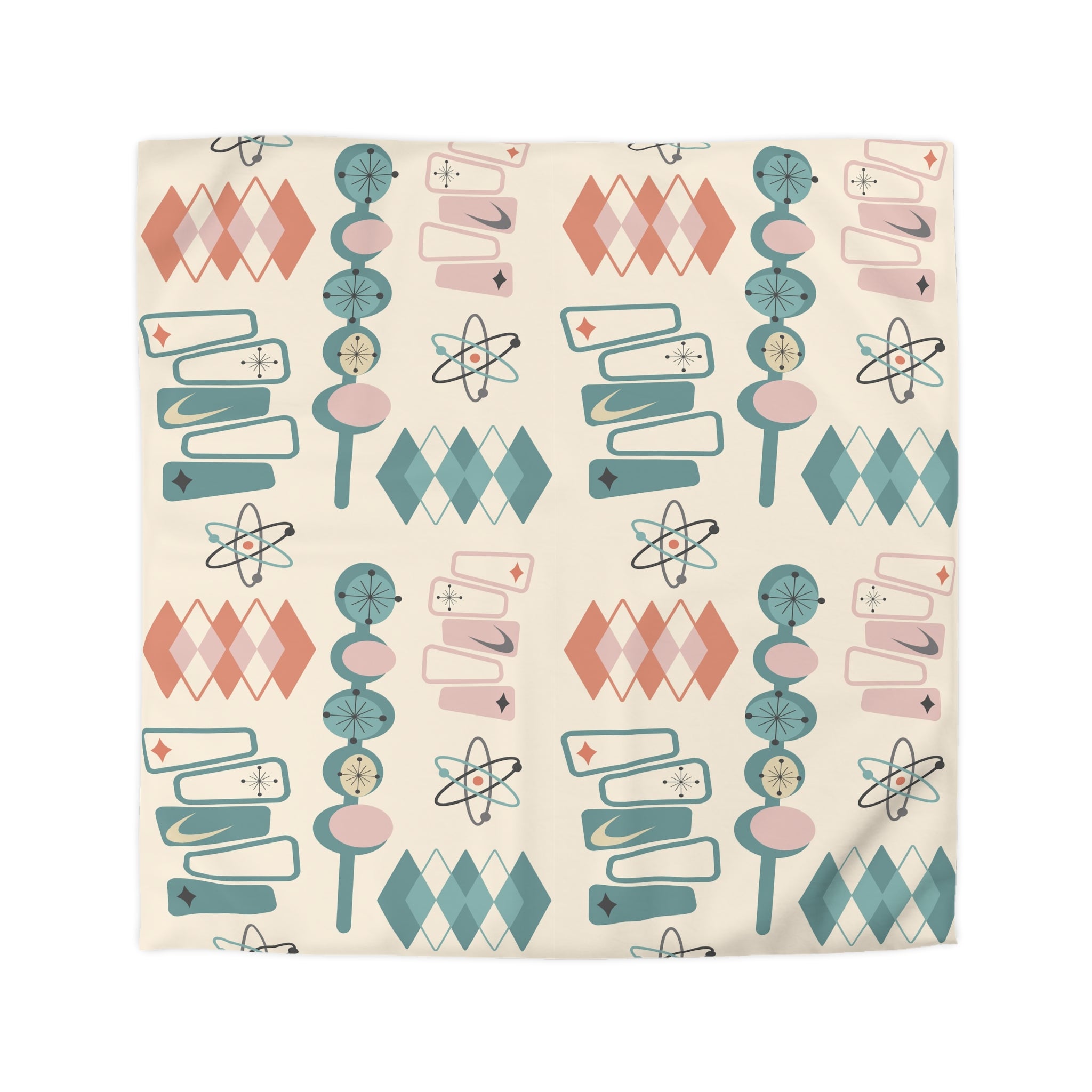 Mid Century Modern Googie Designs, Palm Springs Style, MCM Duvet Cover - Mid Century Modern Gal