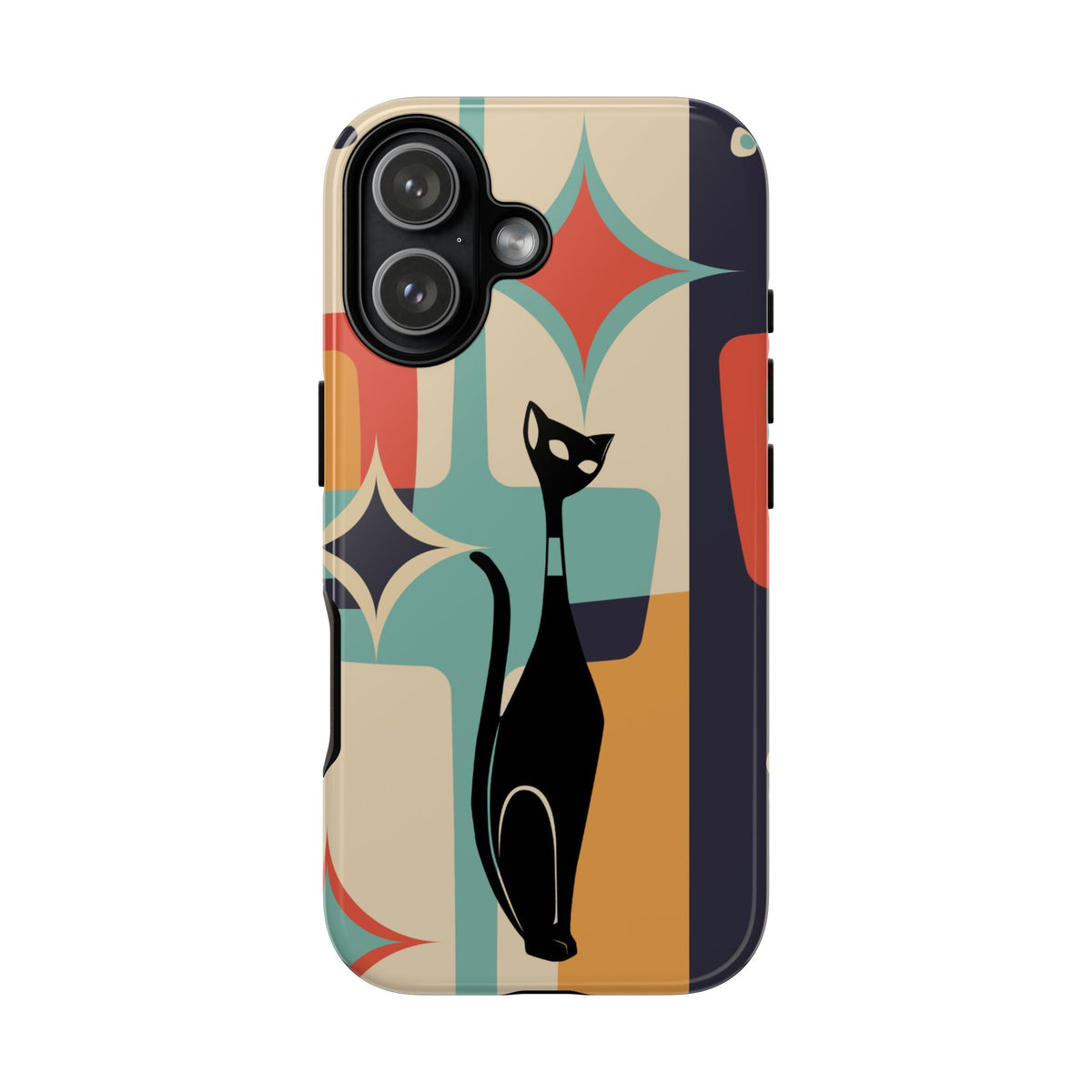 Atomic Cat, Sexton Cat, Mid Mod, Retro Geometric, Starburst Tough Phone Cases