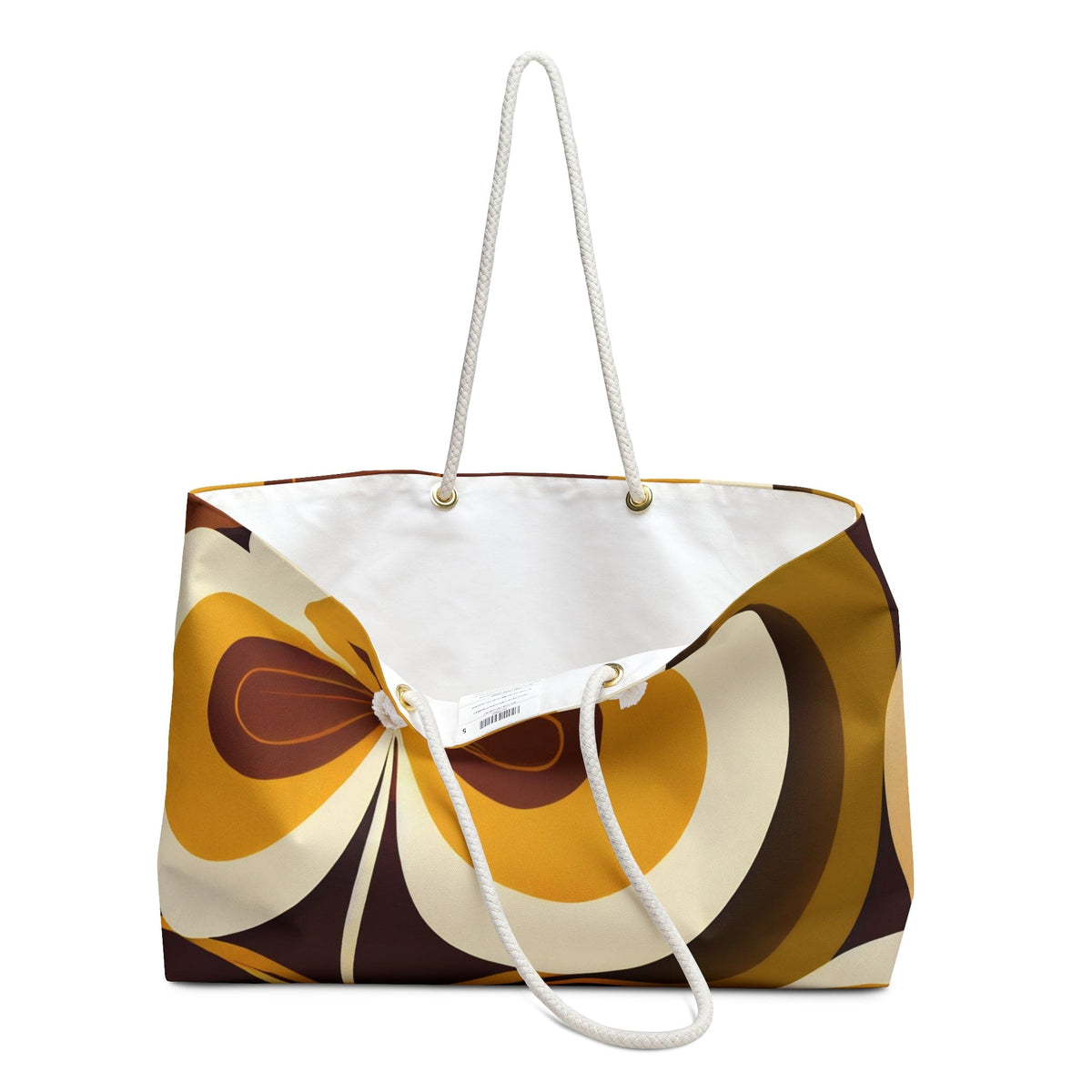 Feeling Groovy Mod Beach, 70's Pattern Weekender Bag Bags 24" × 13"