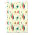 Mid Century Modern Atomic Franciscan Retro MCM Mid Mod, Creamy Beige, Teal, Aqua, Mustard Yellow Area Rug Home Decor 24" × 36"