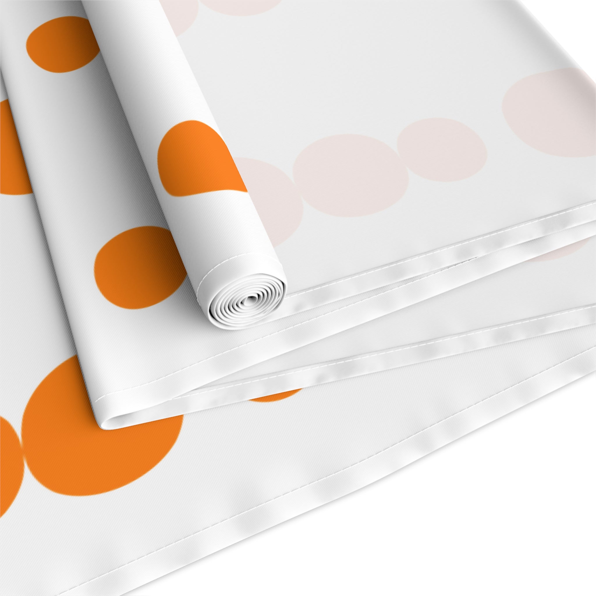 Modern Orange Pyrex Dot Table Runner - Mid Century Modern Gal