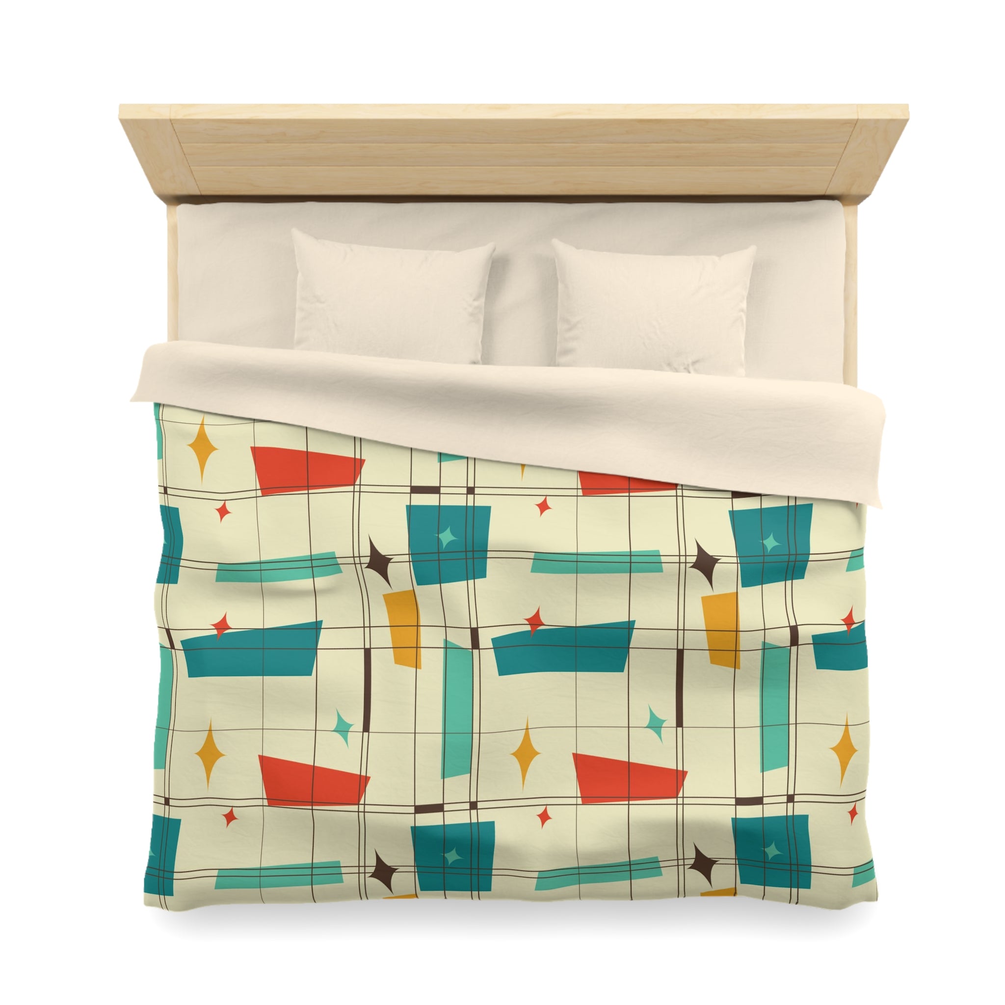 Mid Century Modern Atomic 50s Duvet Cover - Mid Century Modern Gal