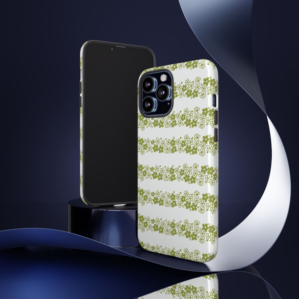Pyrex Crazy Daisy Spring BlossonFloral Phone Case: Tough Cases with Elegant Green Floral Design, Durable Phone Cover