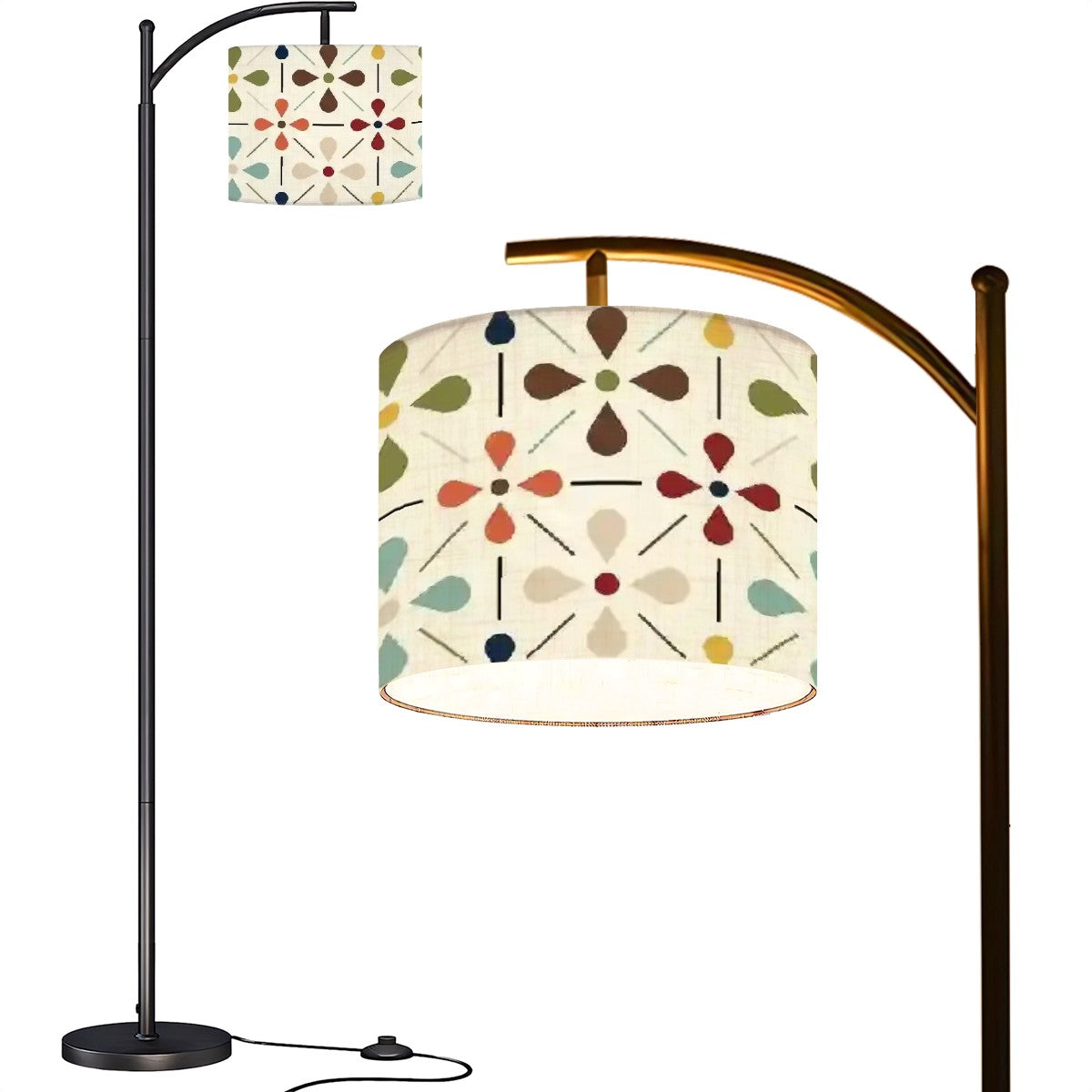 Mid Century Modern Scandinavian Modern Danish MCM Arc Floor Lamp - Mid Century Modern Gal