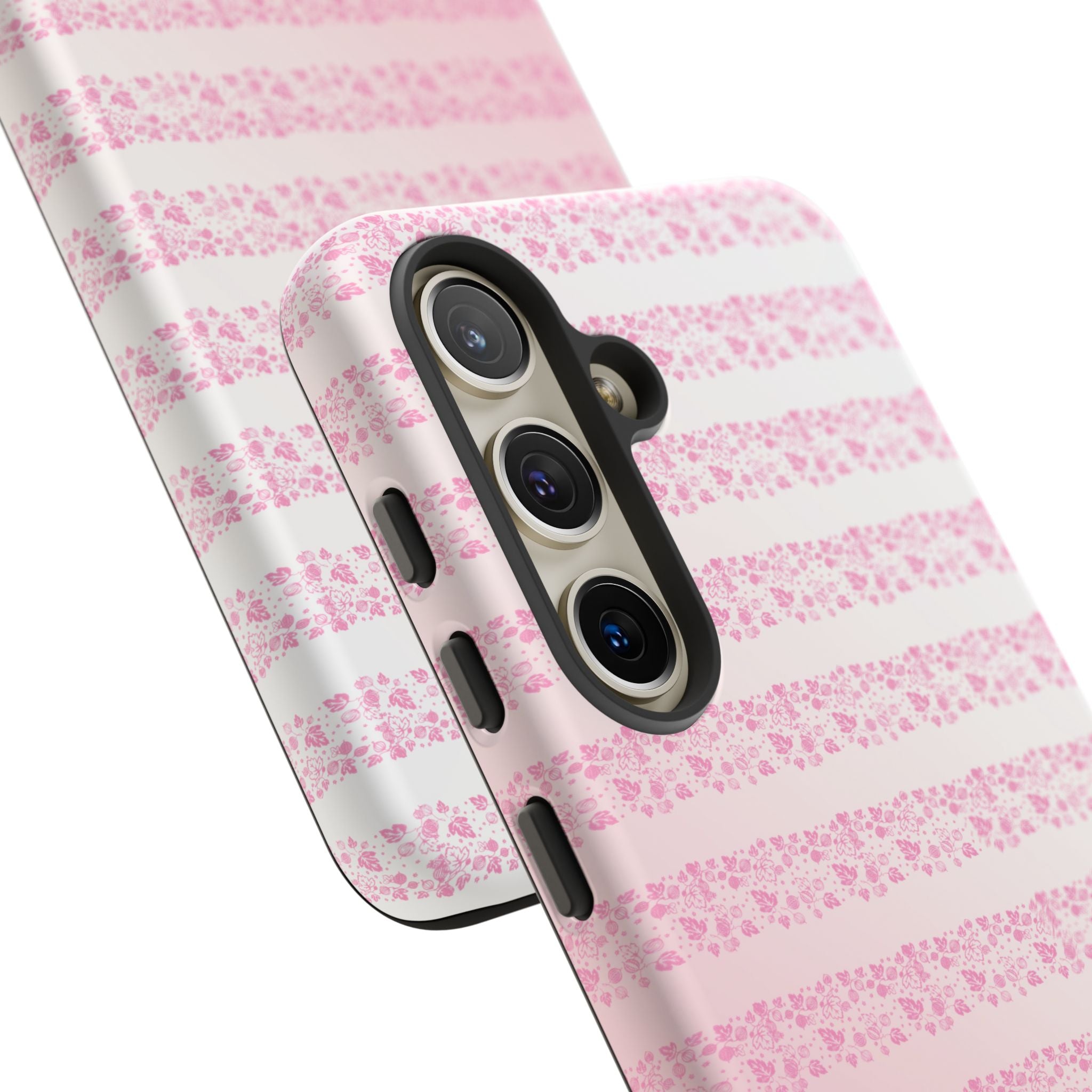Pink Pyrex Gooseberry Striped Phone Case, Stylish Phone Cover, Tough Protective Case, Cute Cell Phone Case, Trending Gift for Her