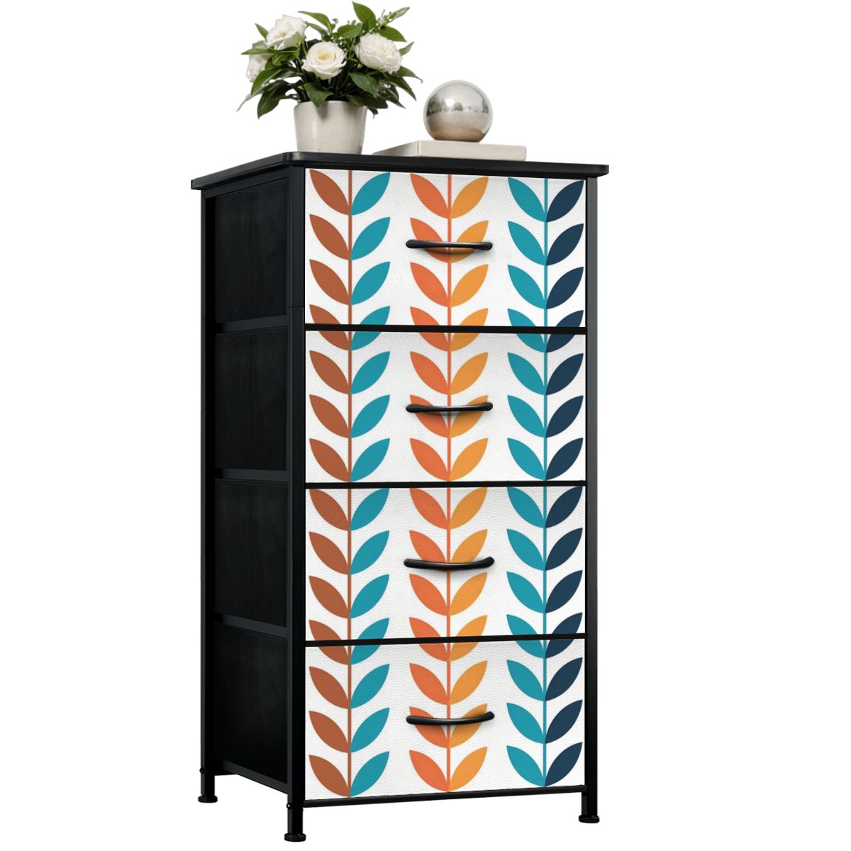 Scandinavian Designed Modern Danish Mid Century Style 4-Drawer Dresser - Mid Century Modern Gal