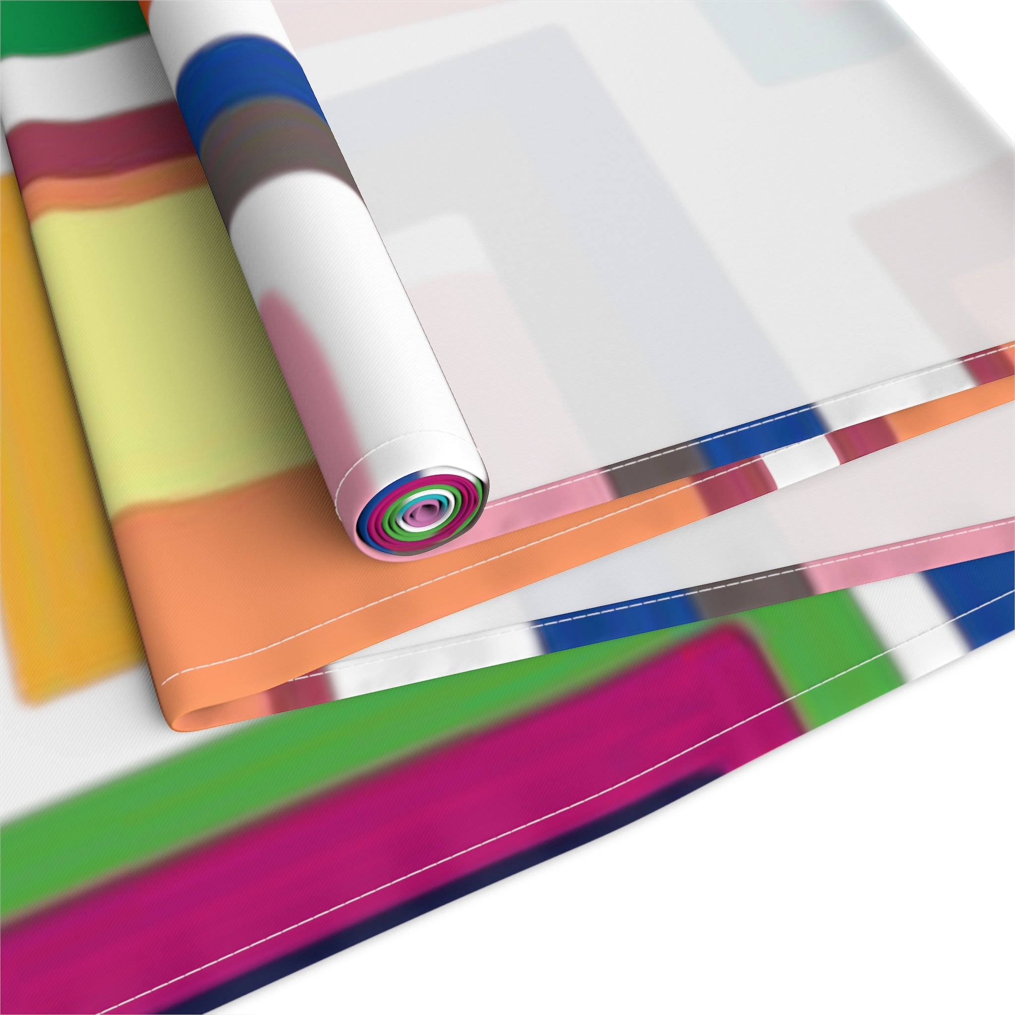 Mid Century Modern Geometric Funky Bold, Colorful MCM Kitchen, Dining Table Runner - Mid Century Modern Gal