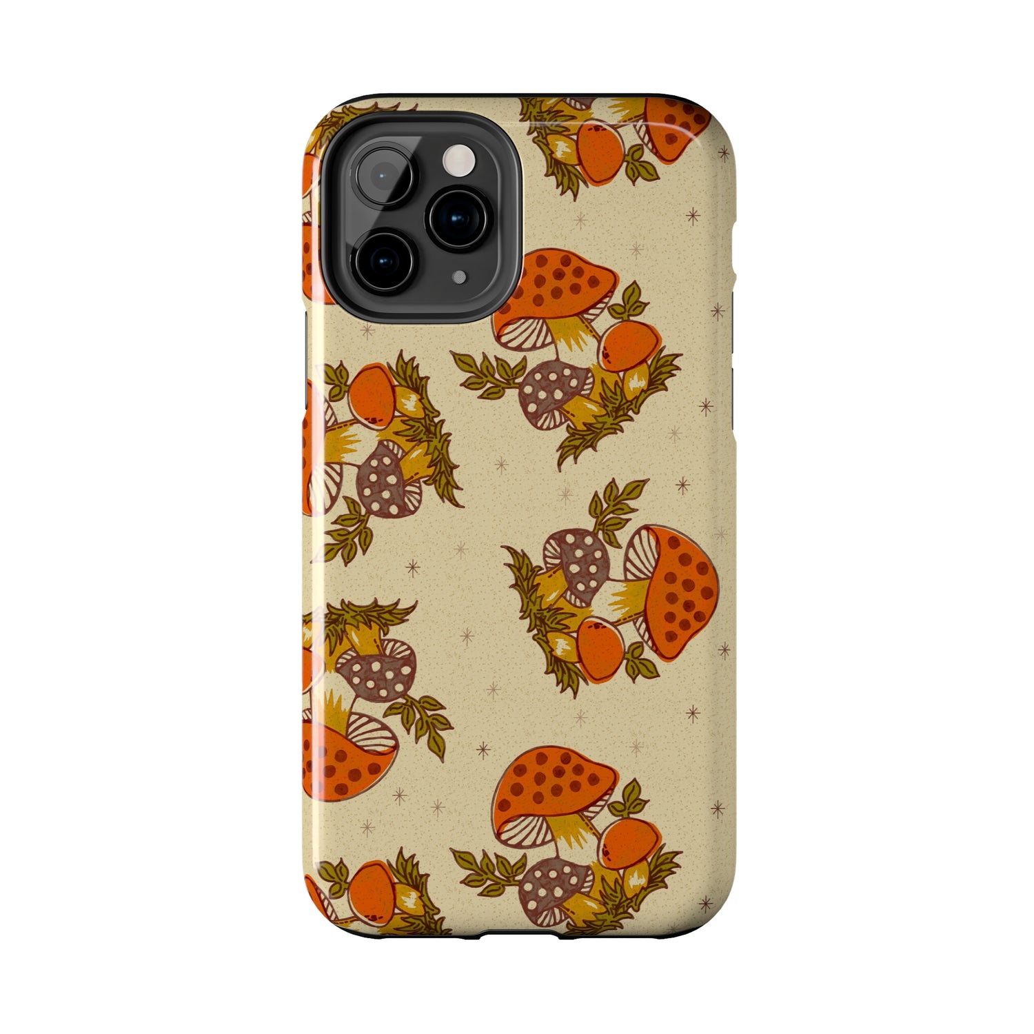 70s Merry Mushroom Groovy Retro Smart Phone Tough Phone Cases - Mid Century Modern Gal