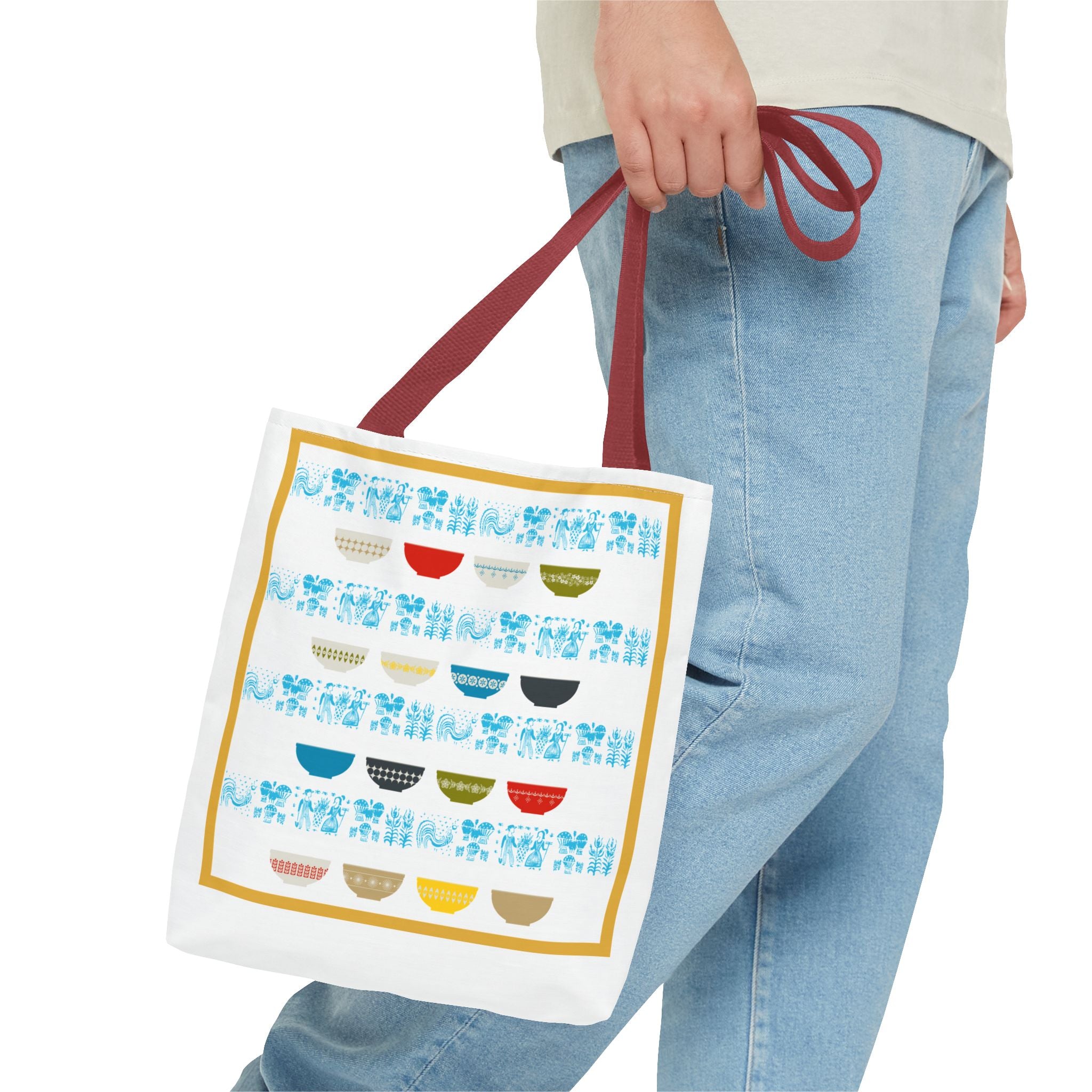 Pyrex Collector, Vintage Pyrex Lover, Kitschy Mod Everyday Tote Bag - Mid Century Modern Gal