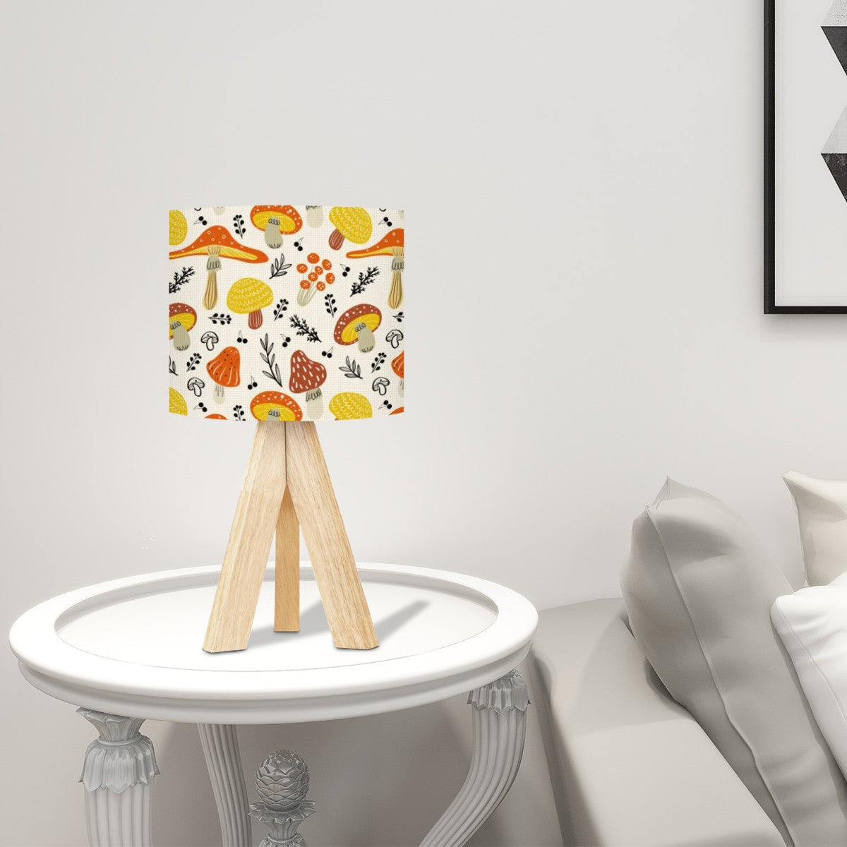 Groovy Mushroom Mid Century Modern Tripod Table Lamp - Mid Century Modern Gal