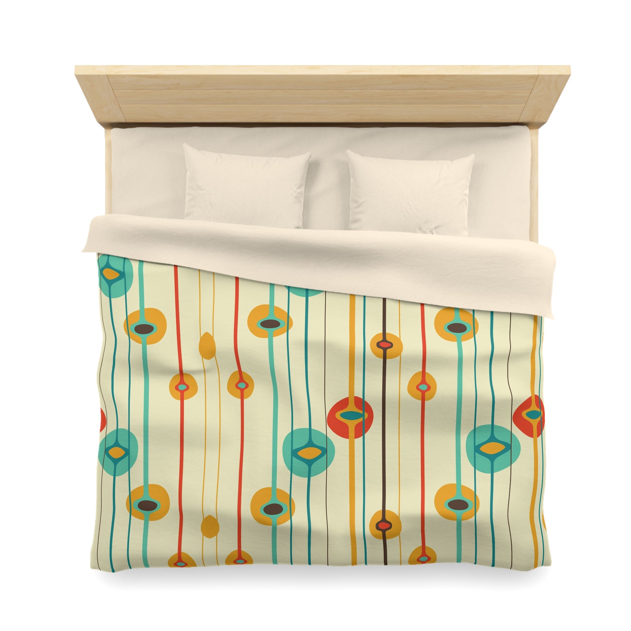 Mid Century Modern Googie Designed Atomic 50s Bedding Duvet Cover - Mid Century Modern Gal