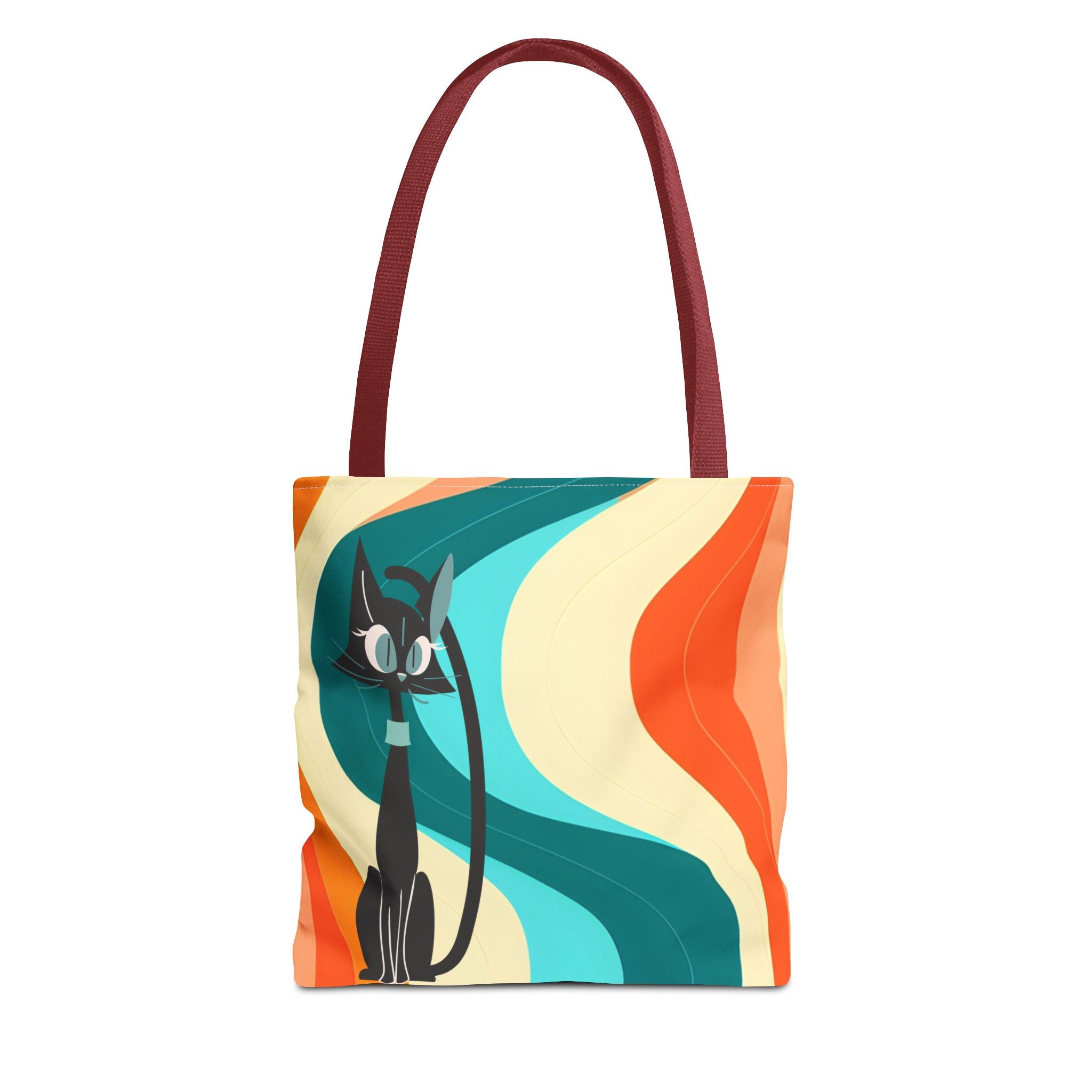 Atomic Cat Mid Mod Groovy Tote Bag - Mid Century Modern Gal