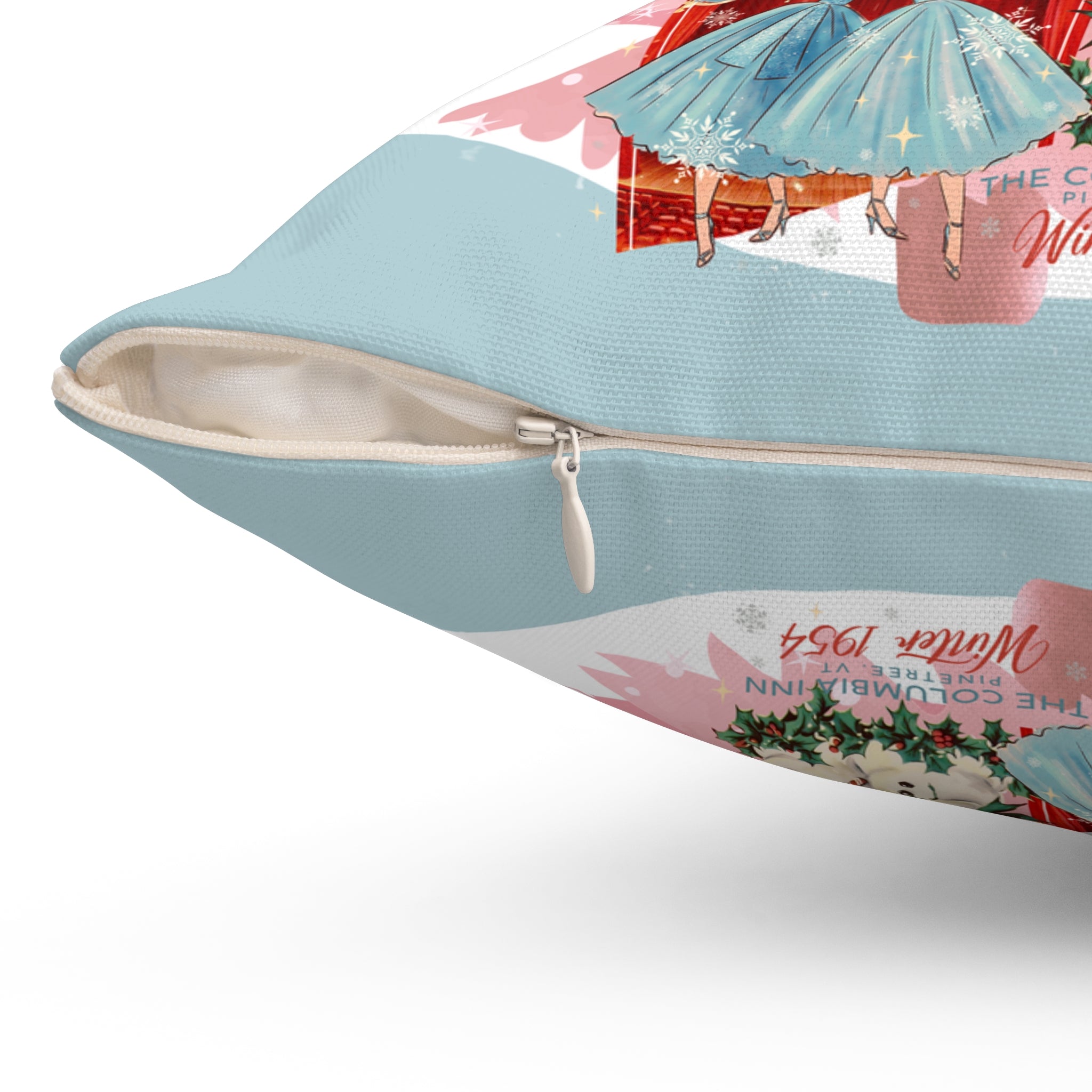 Sisters Sisters, Festive Christmas Square Pillow - &