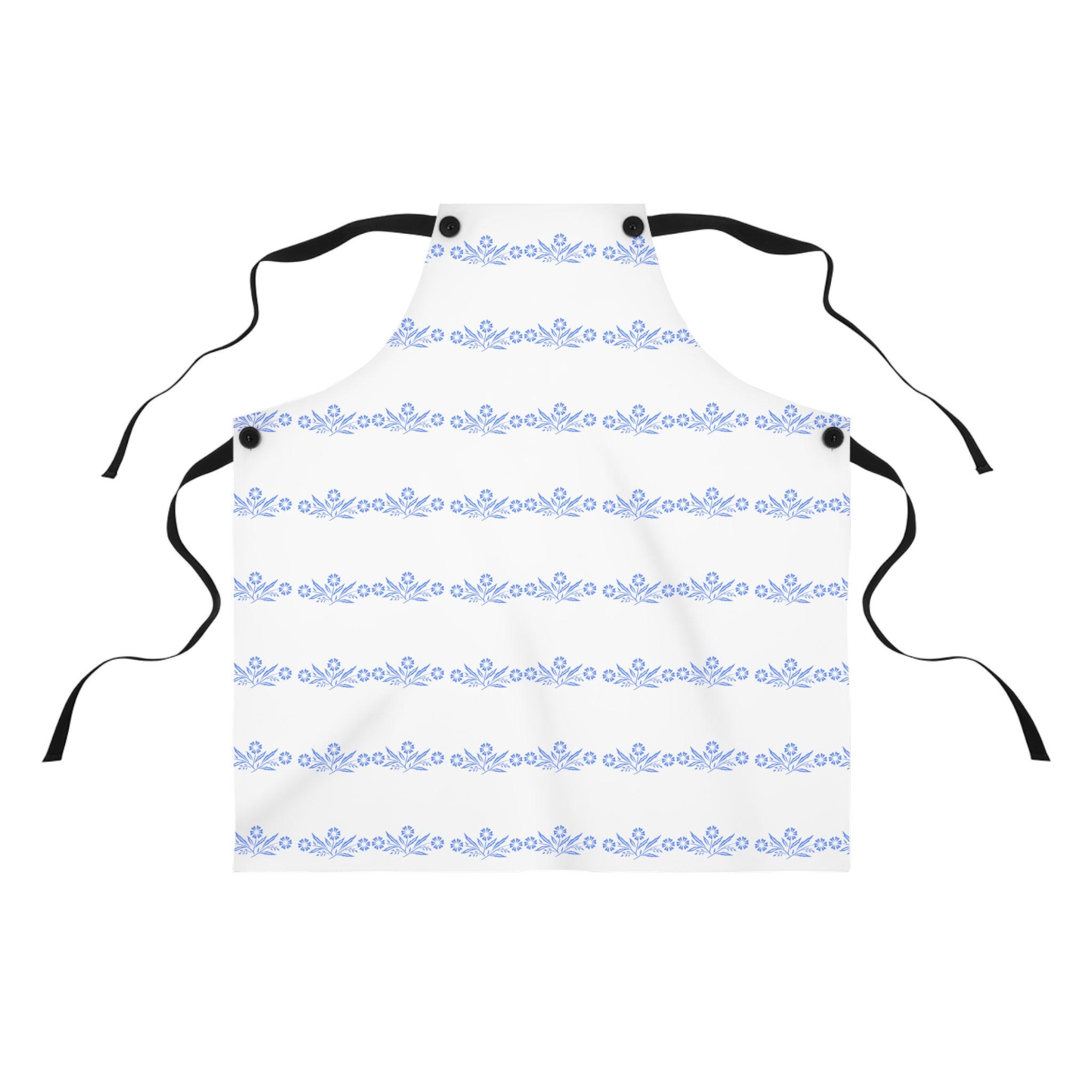 Pyrex Blue Cornflower, Retro Mod 50s Apron - Mid Century Modern Gal