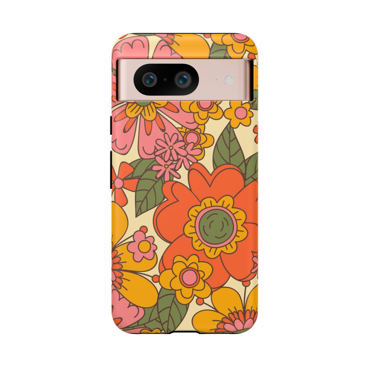 Groovy Retro Flower Power Vintage Inspired Pattern Smart Phones Tough Phone Cases