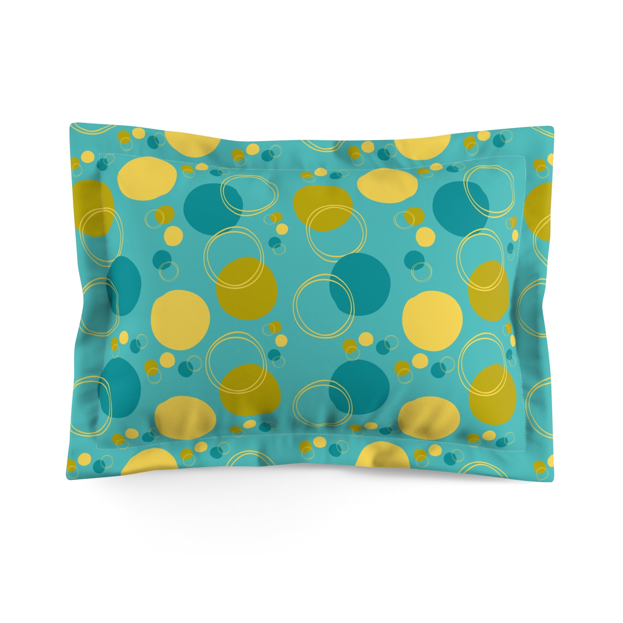 Colorful Geometric Microfiber Pillow Sham – Brighten Your Bedroom Decor - Mid Century Modern Gal