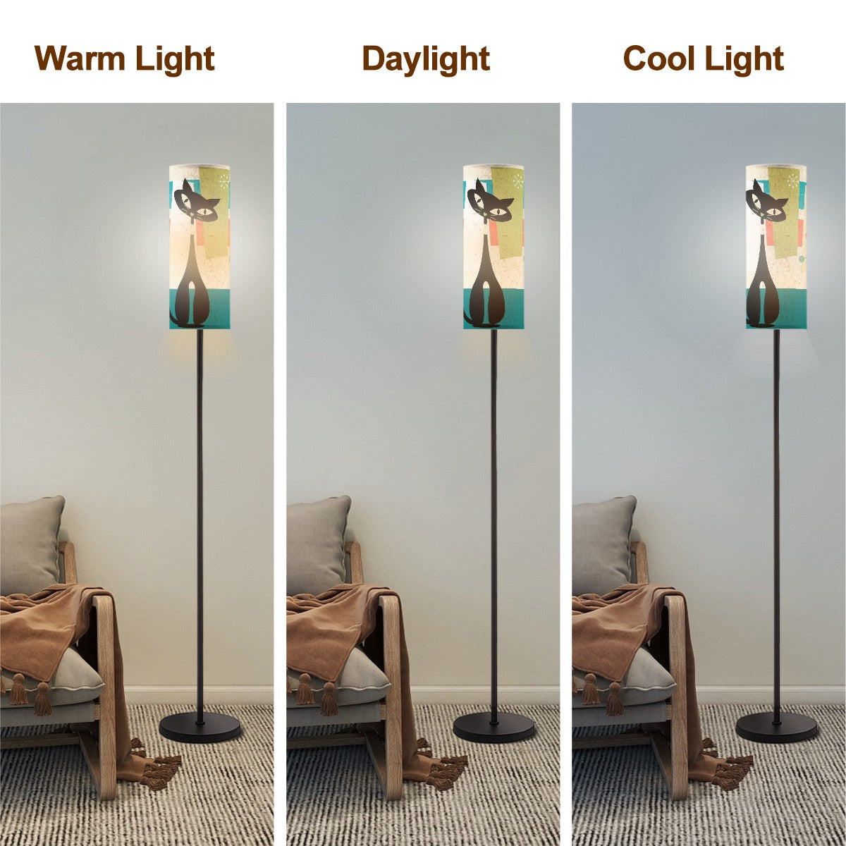 Atomic Cat Mid Century Modern Kitschy Floor Lamp - Mid Century Modern Gal