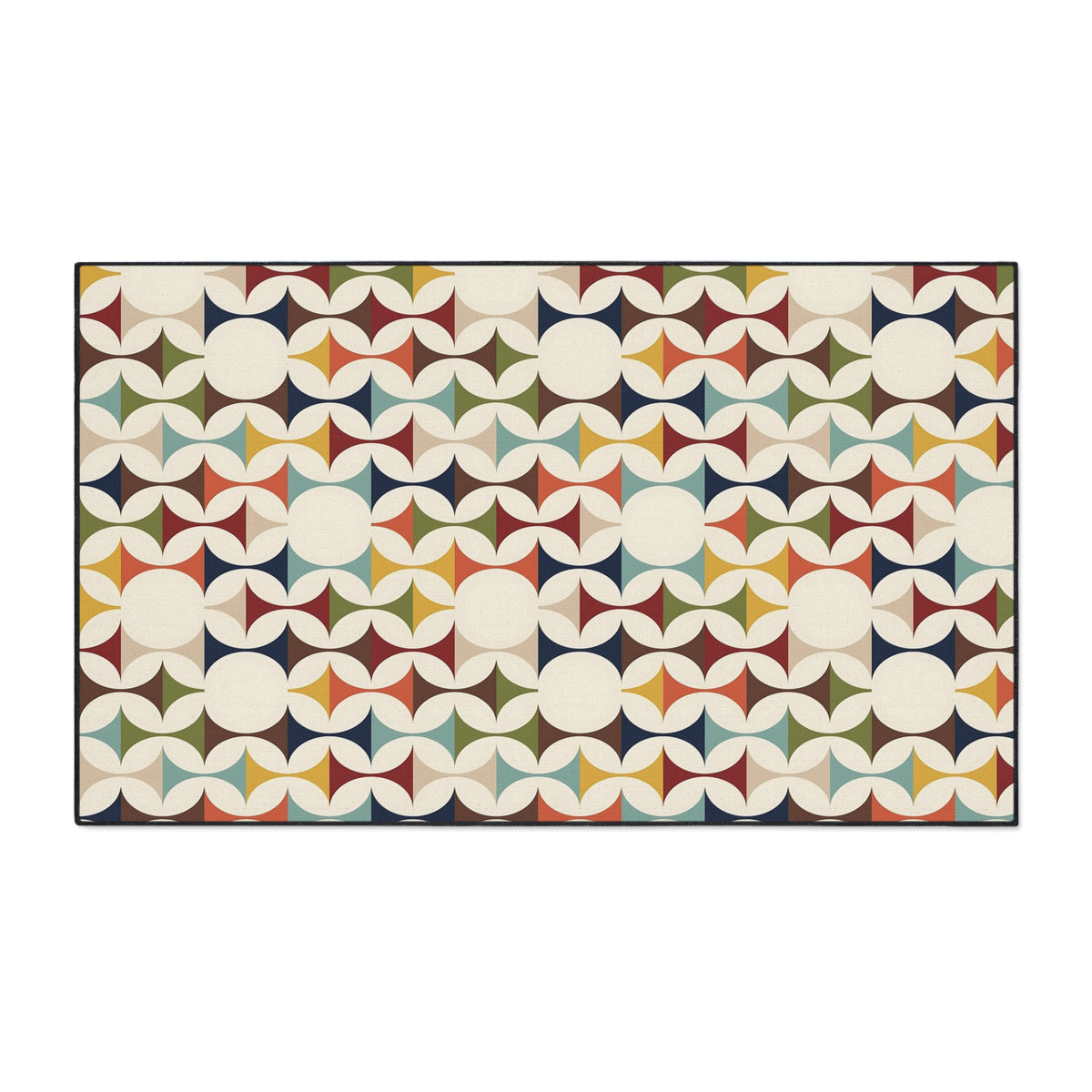 Mid Century Modern Scandinavian Designed Kitchen, Bath Heavy Duty Floor Mat - Mid Century Modern Gal