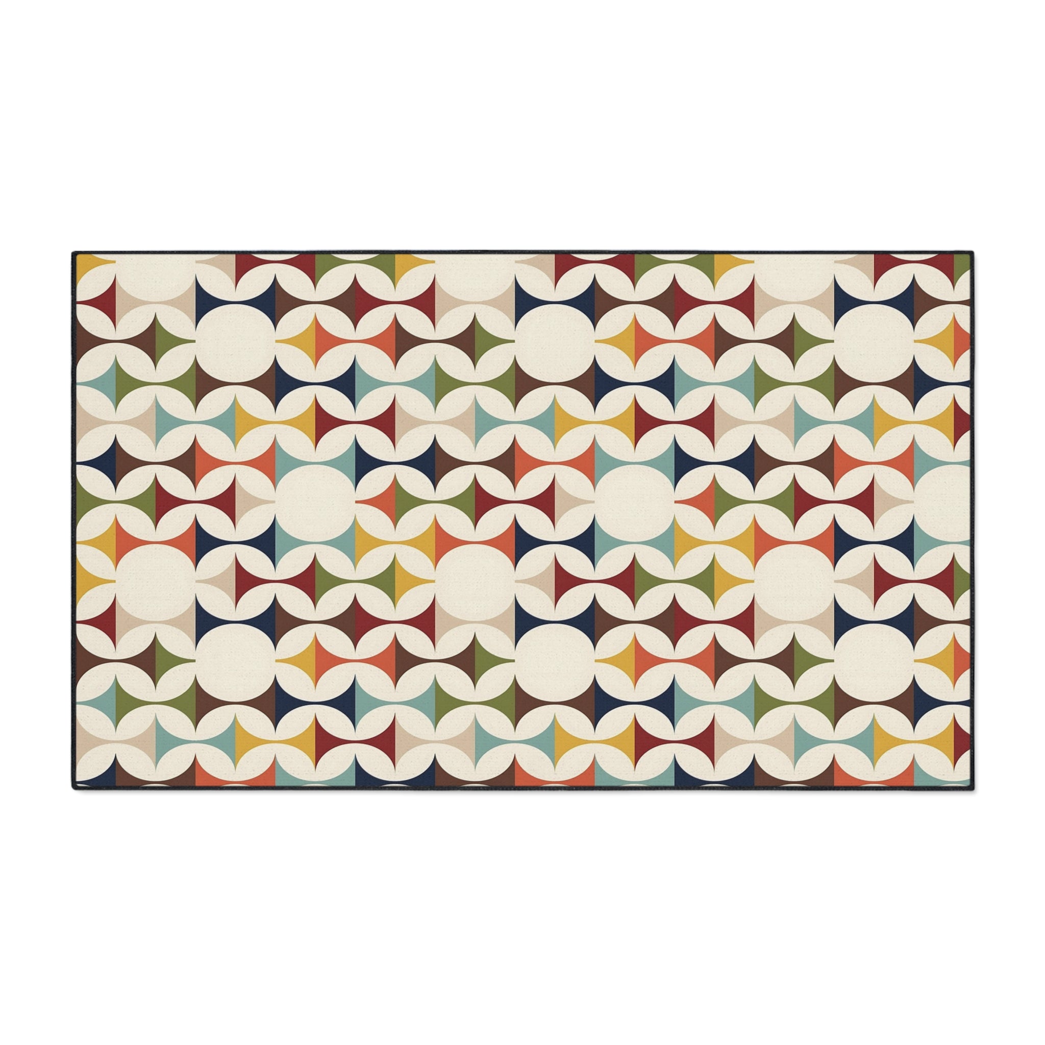 Mid Century Modern Scandinavian Designed Kitchen, Bath Heavy Duty Floor Mat - Mid Century Modern Gal