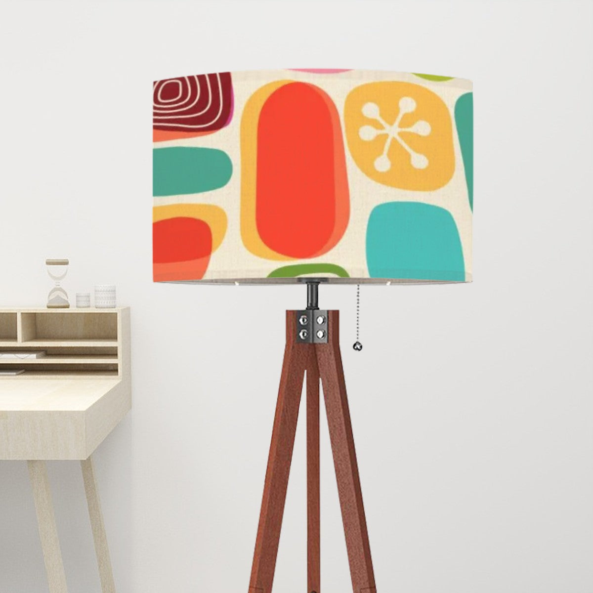 Mid Century Modern Amoeba Designed Geometric Mod Tripod Floor Lamp - Mid Century Modern Gal