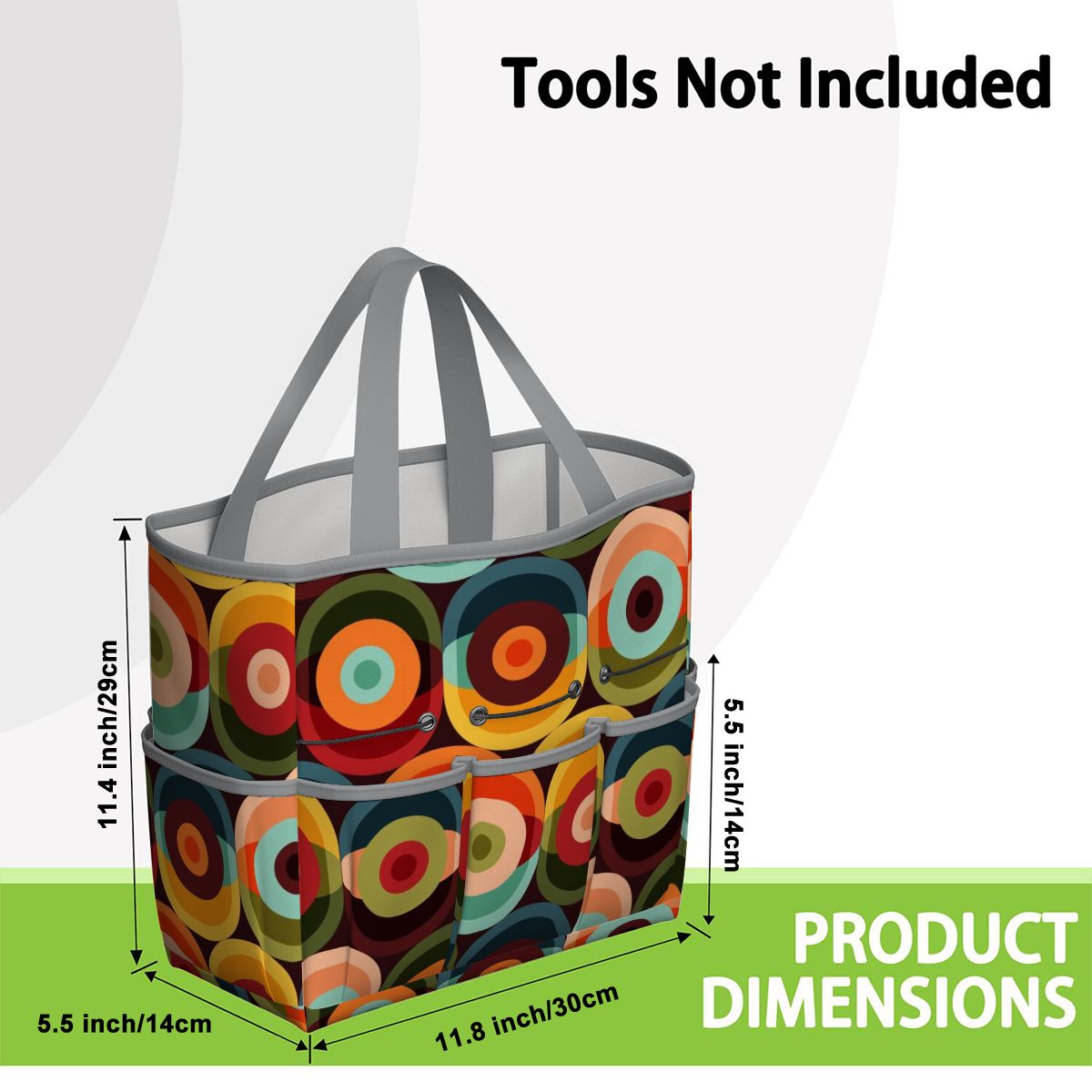 Retro Groovy Mod Space Orb Designed Mid Century Modern Garden Tool Bag - Mid Century Modern Gal