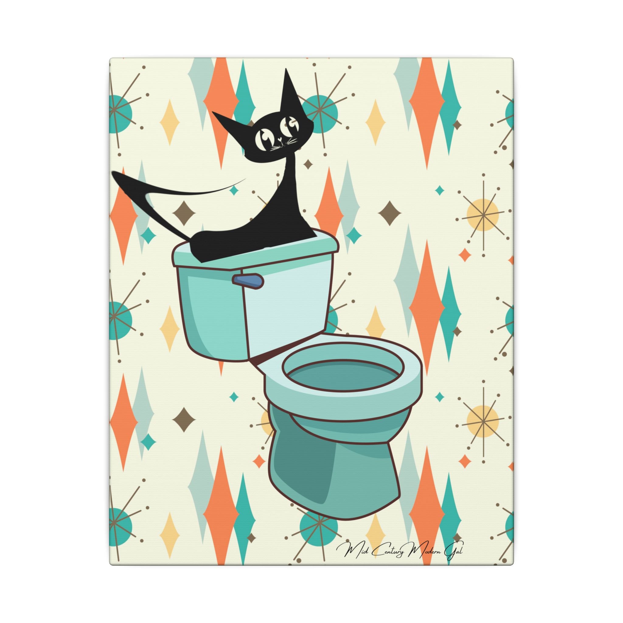 Retro Bathroom, Atomic Cat, Franciscan Starburst 50&