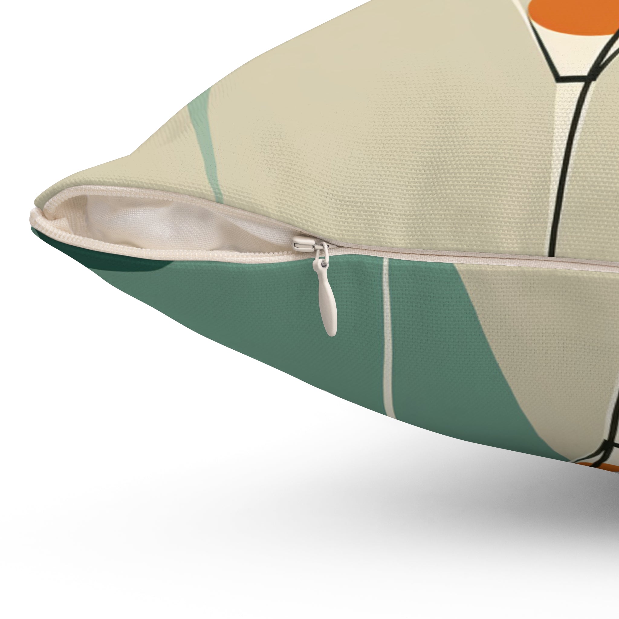 Modern Martini Decor Pillow - Stylish Spun Polyester Square Cushion for Home - Mid Century Modern Gal