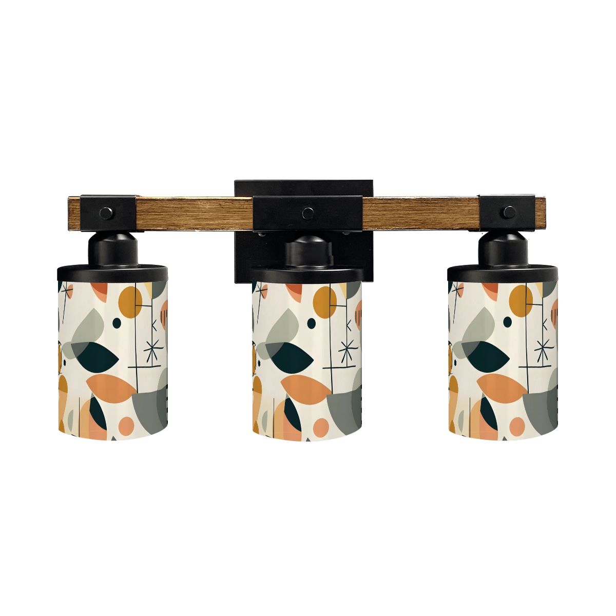 Modern Scandinavian Abstract Geometric Designed Retro Vanity Light Fixture - Mid Century Modern Gal