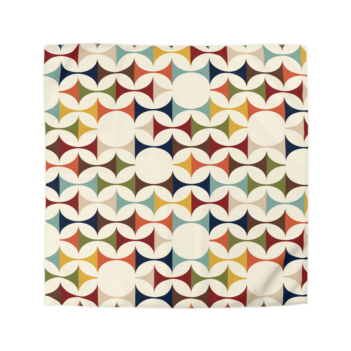 Scandinavian Modern Danish, Mid Century Modern Geometric Duvet Cover - Mid Century Modern Gal