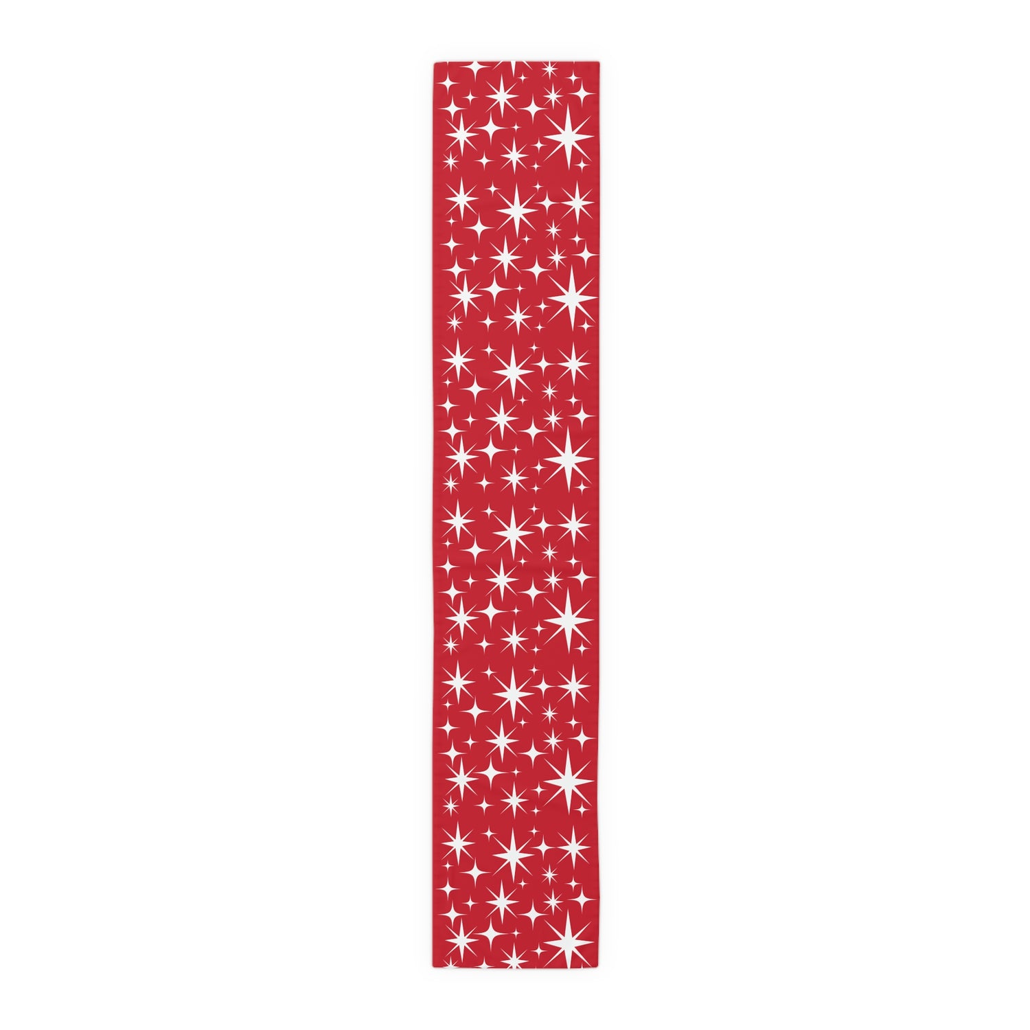 50s Atomic Starburst, Red Holiday Kitsch, Mid Century Modern Designed Table Runner - Mid Century Modern Gal